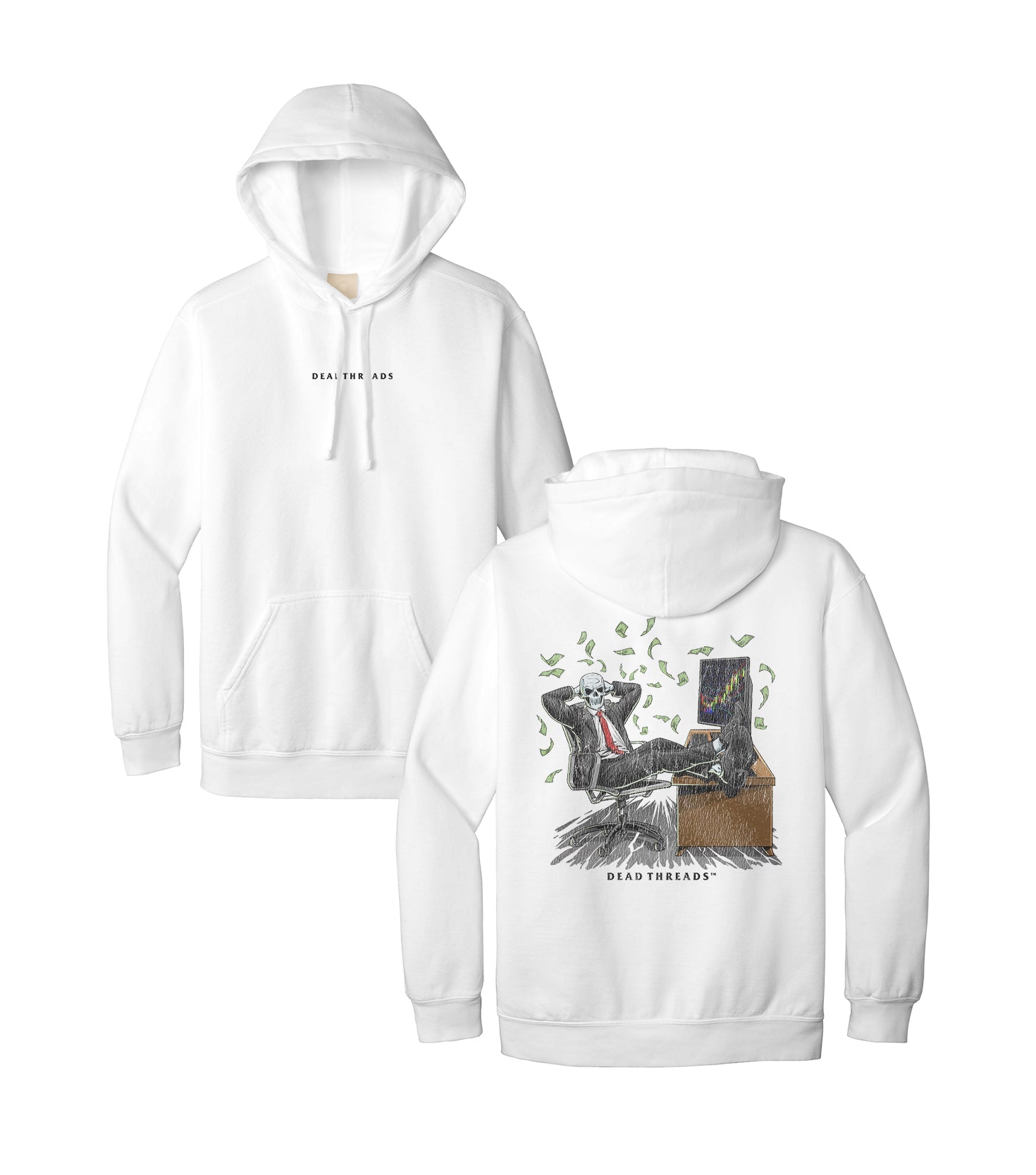 BEARS, BULLS, AND BONES - “DT ESSENTIAL" HOODIE – Hoodie – Dead Threads Apparel