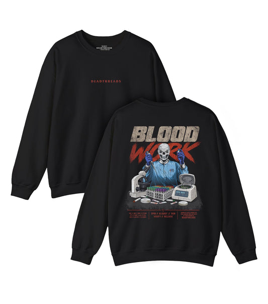 BLOOD WORK - “DT ESSENTIAL" CREWNECK SWEATSHIRT – Sweatshirt – Dead Threads Apparel