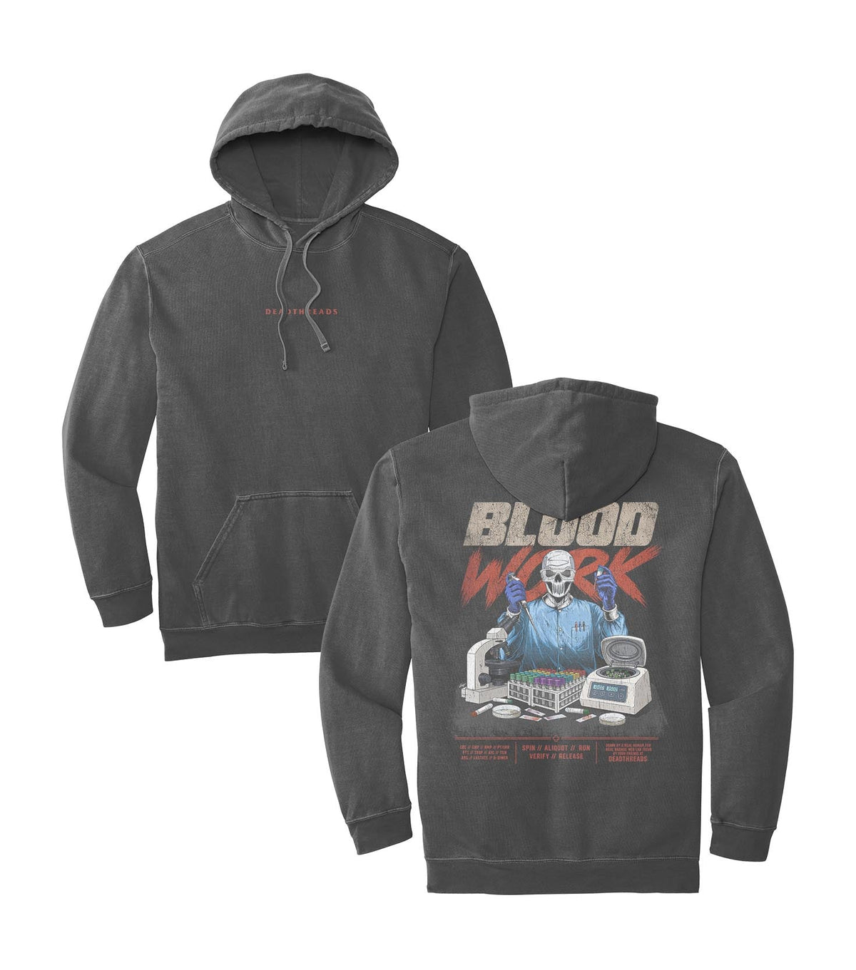 BLOOD WORK - “DT ESSENTIAL" HOODIE – Hoodie – Dead Threads Apparel