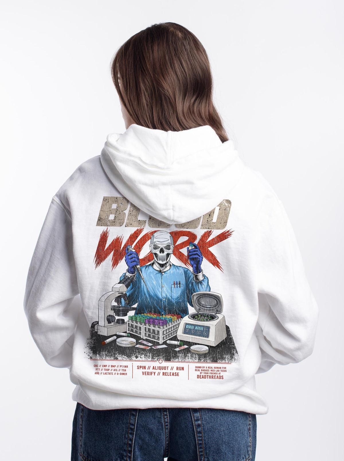 BLOOD WORK - “DT ESSENTIAL" HOODIE – Hoodie – Dead Threads Apparel