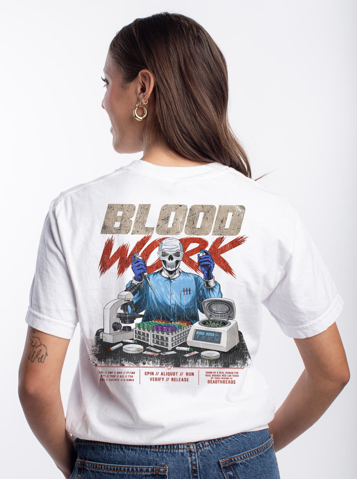 BLOOD WORK - “DT ESSENTIAL" PREMIUM T-SHIRT – T-Shirt – Dead Threads Apparel