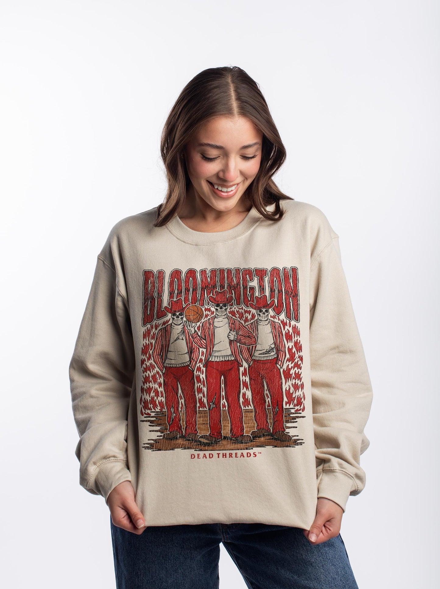 BLOOMINGTON BASKETBALL CREWNECK SWEATSHIRT – Sweatshirt – Dead Threads Apparel