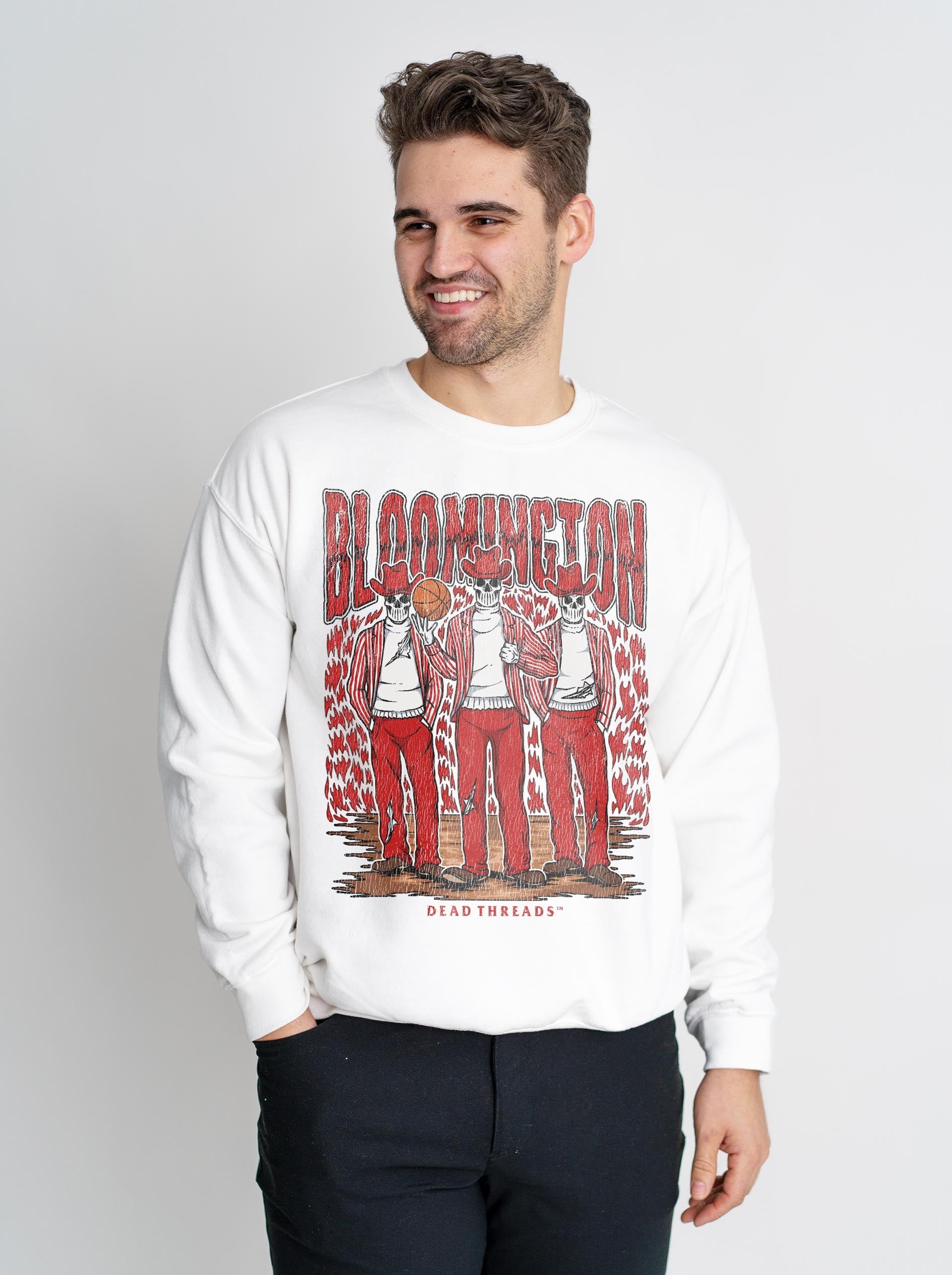 BLOOMINGTON BASKETBALL CREWNECK SWEATSHIRT – Sweatshirt – Dead Threads Apparel
