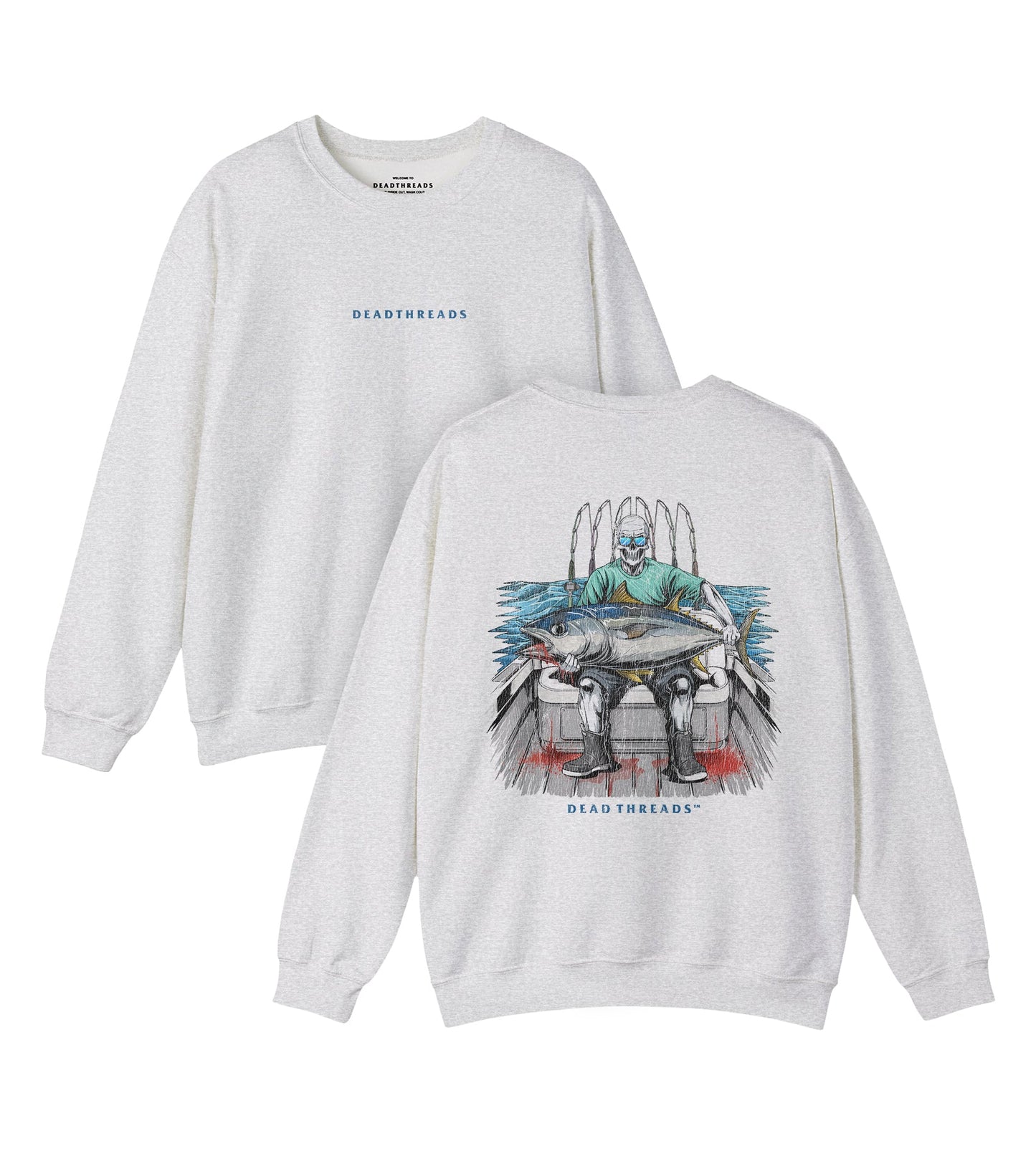 BLUEFIN BLOODBATH - “DT ESSENTIAL" CREWNECK SWEATSHIRT – Sweatshirt – Dead Threads Apparel