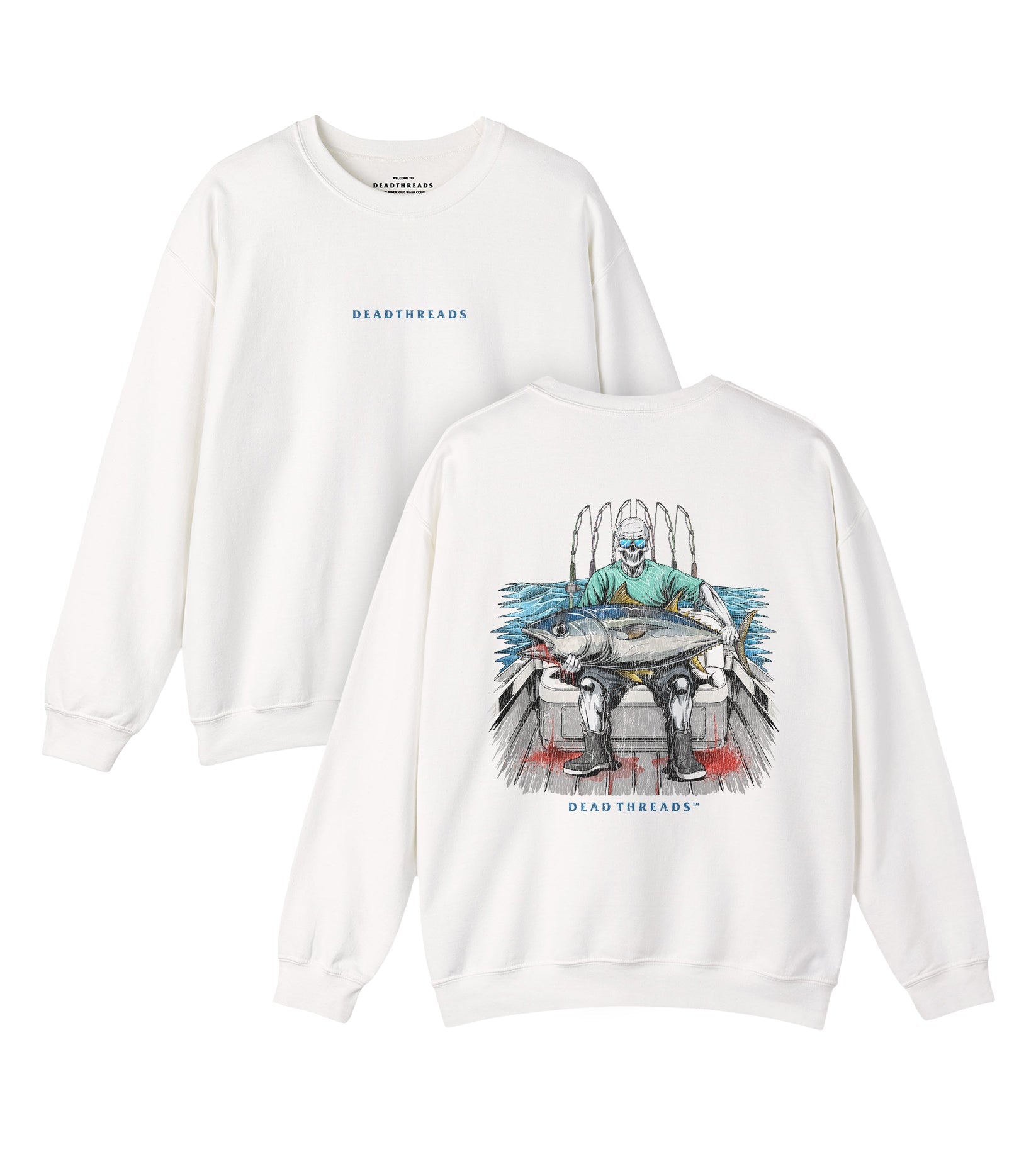 BLUEFIN BLOODBATH - “DT ESSENTIAL" CREWNECK SWEATSHIRT – Sweatshirt – Dead Threads Apparel