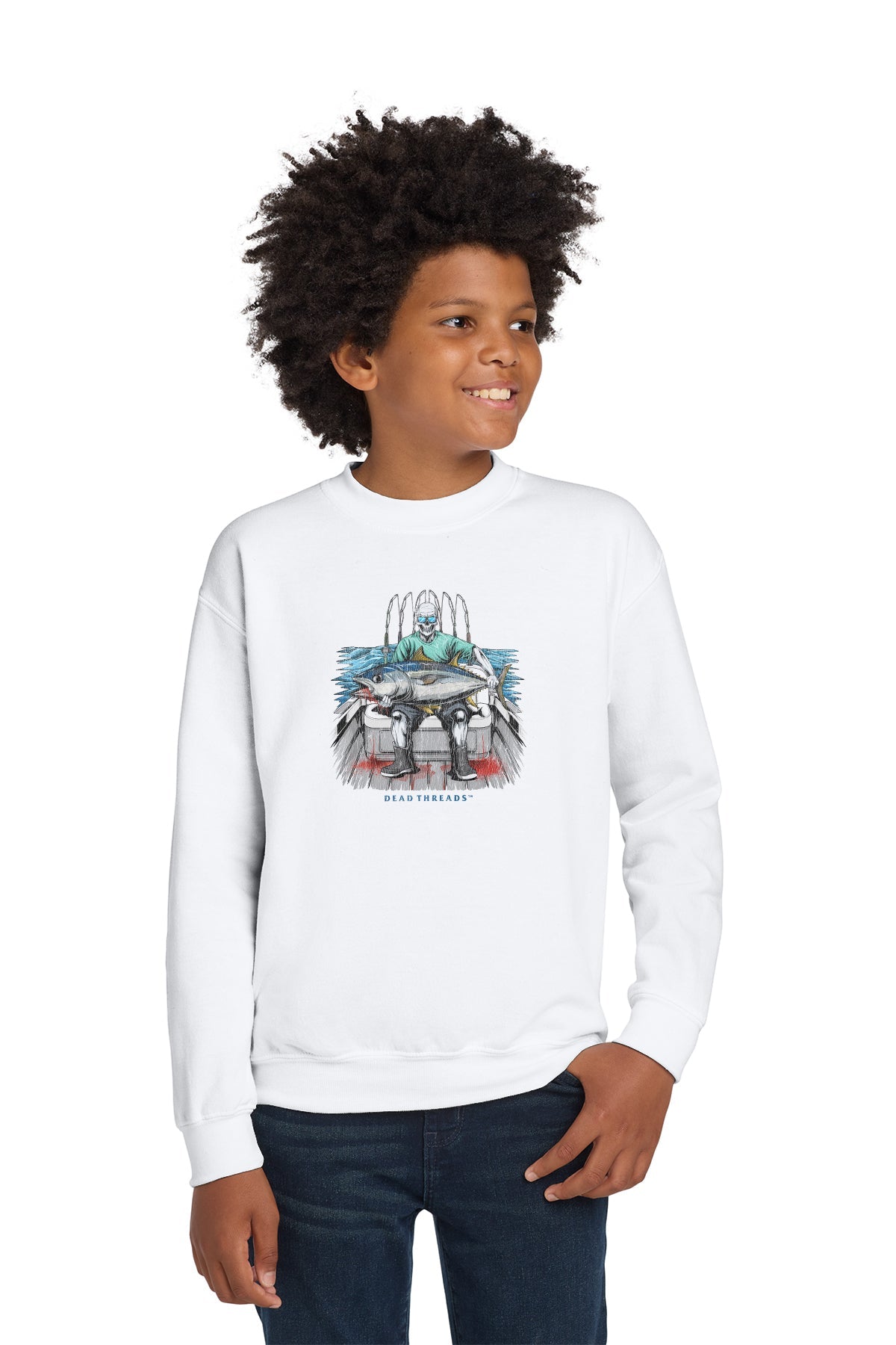 BLUEFIN BLOODBATH KIDS CREWNECK SWEATSHIRT – Kids clothes – Dead Threads Apparel