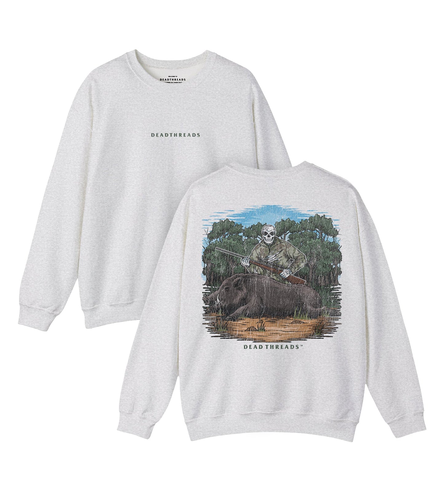 BOARED TO DEATH - “DT ESSENTIAL" CREWNECK SWEATSHIRT – Sweatshirt – Dead Threads Apparel