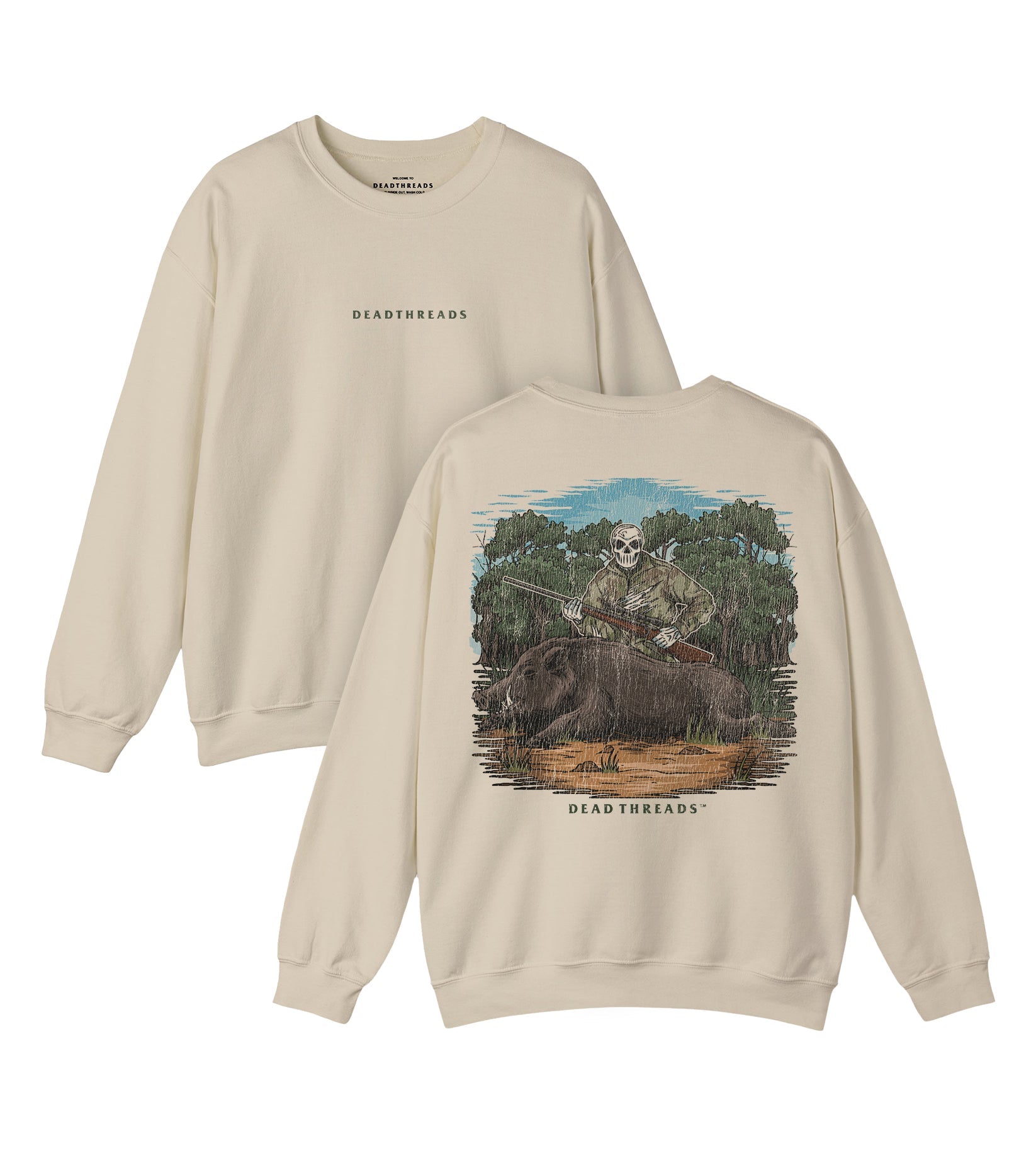 BOARED TO DEATH - “DT ESSENTIAL" CREWNECK SWEATSHIRT – Sweatshirt – Dead Threads Apparel