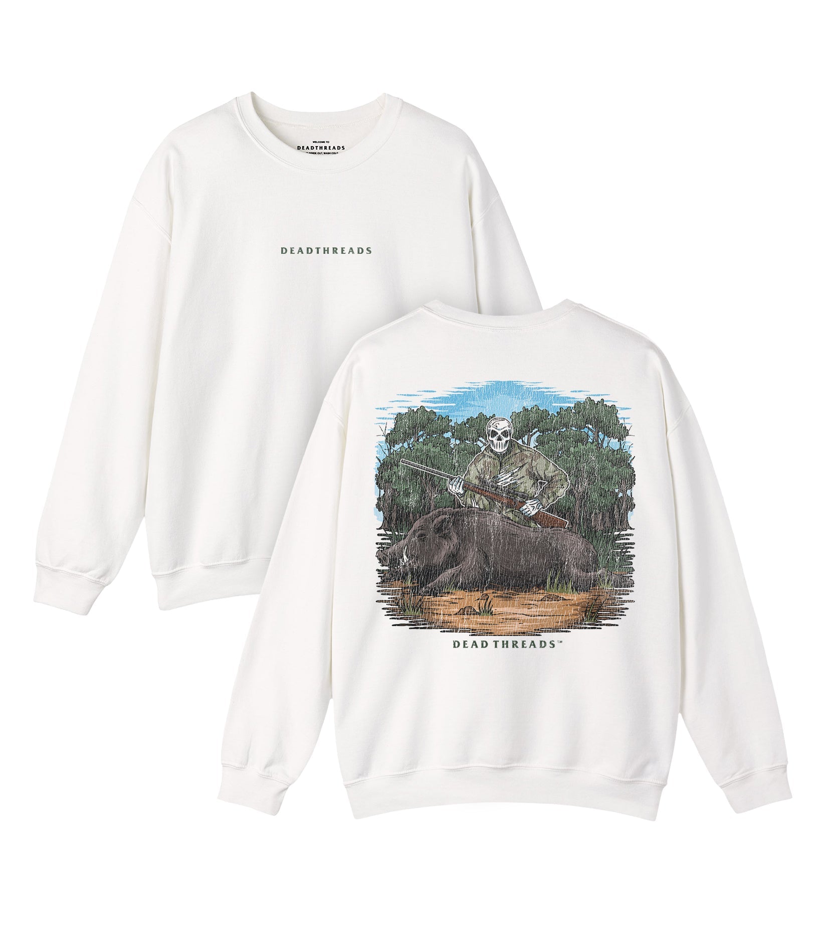 BOARED TO DEATH - “DT ESSENTIAL" CREWNECK SWEATSHIRT – Sweatshirt – Dead Threads Apparel