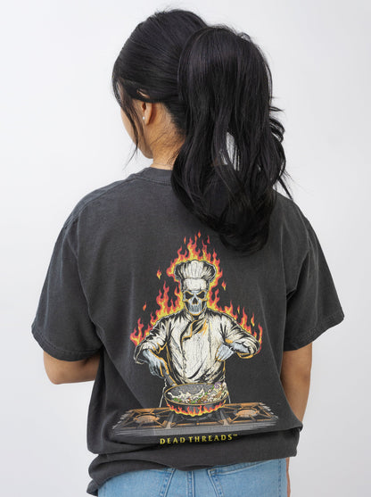 BONE APPÉTIT - “3 SKULL” PREMIUM T - SHIRT – T-Shirt – Dead Threads Apparel