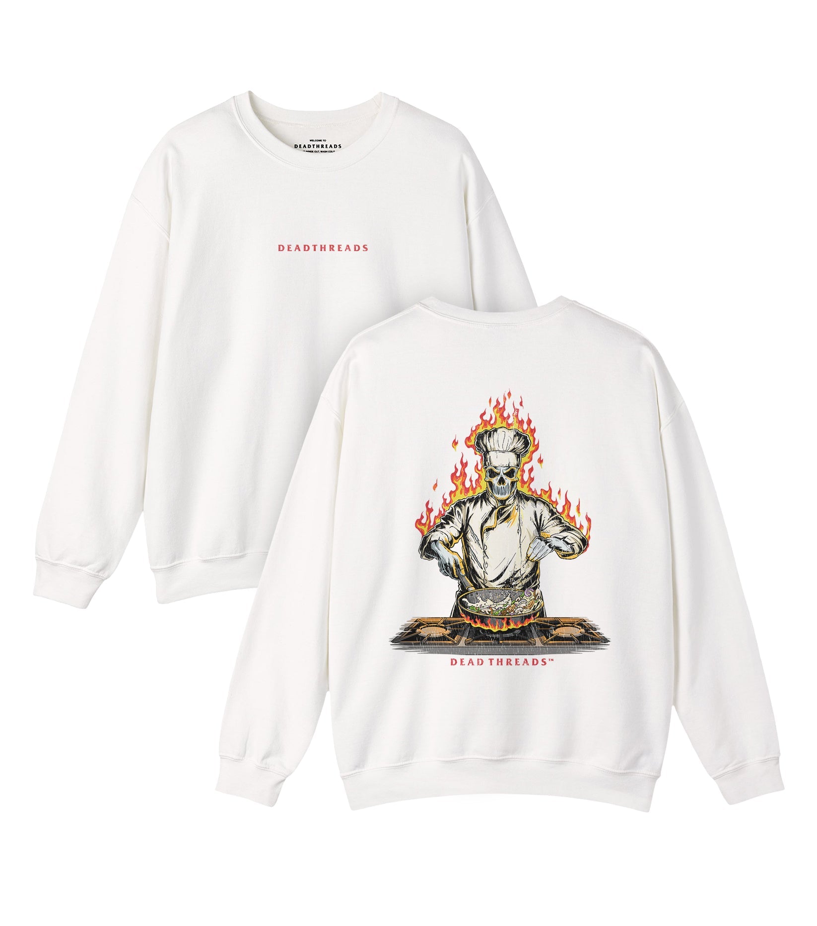 BONE APPÉTIT - “DT ESSENTIAL" CREWNECK SWEATSHIRT – Sweatshirt – Dead Threads Apparel