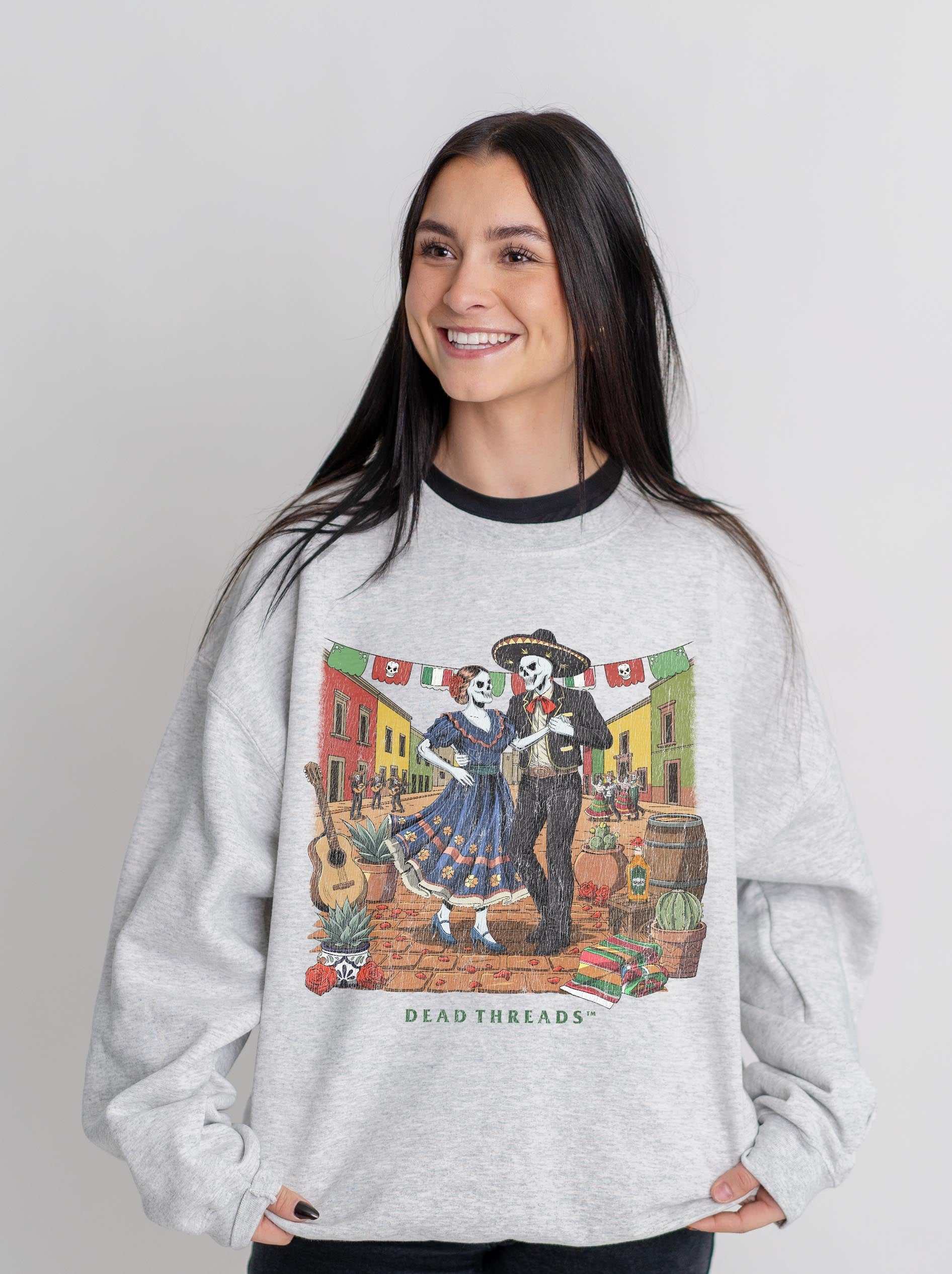 BONES Y BAILAR CREWNECK SWEATSHIRT – Sweatshirt – Dead Threads Apparel