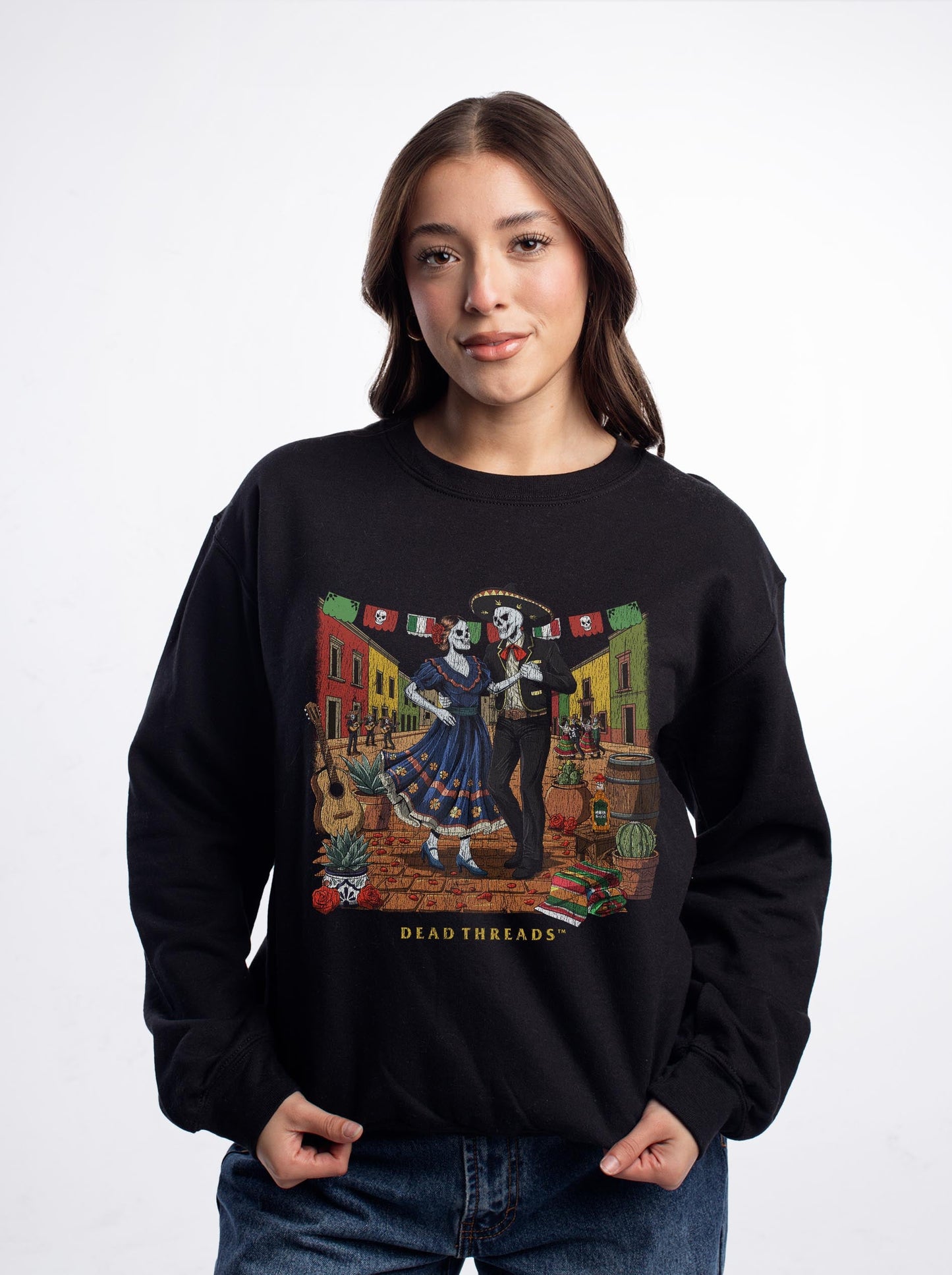BONES Y BAILAR CREWNECK SWEATSHIRT – Sweatshirt – Dead Threads Apparel