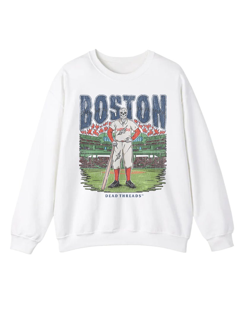 BOSTON BASEBALL CREWNECK SWEATSHIRT – Sweatshirt – Dead Threads Apparel