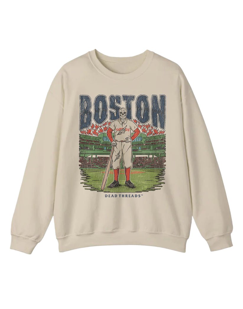 BOSTON BASEBALL CREWNECK SWEATSHIRT – Sweatshirt – Dead Threads Apparel