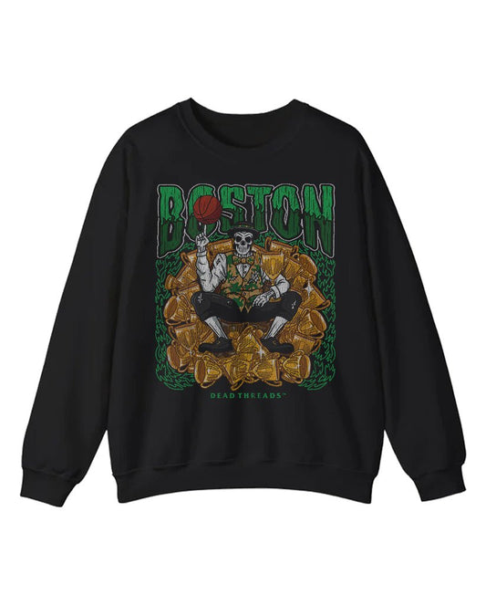 BOSTON BASKETBALL CREWNECK SWEATSHIRT – Sweatshirt – Dead Threads Apparel