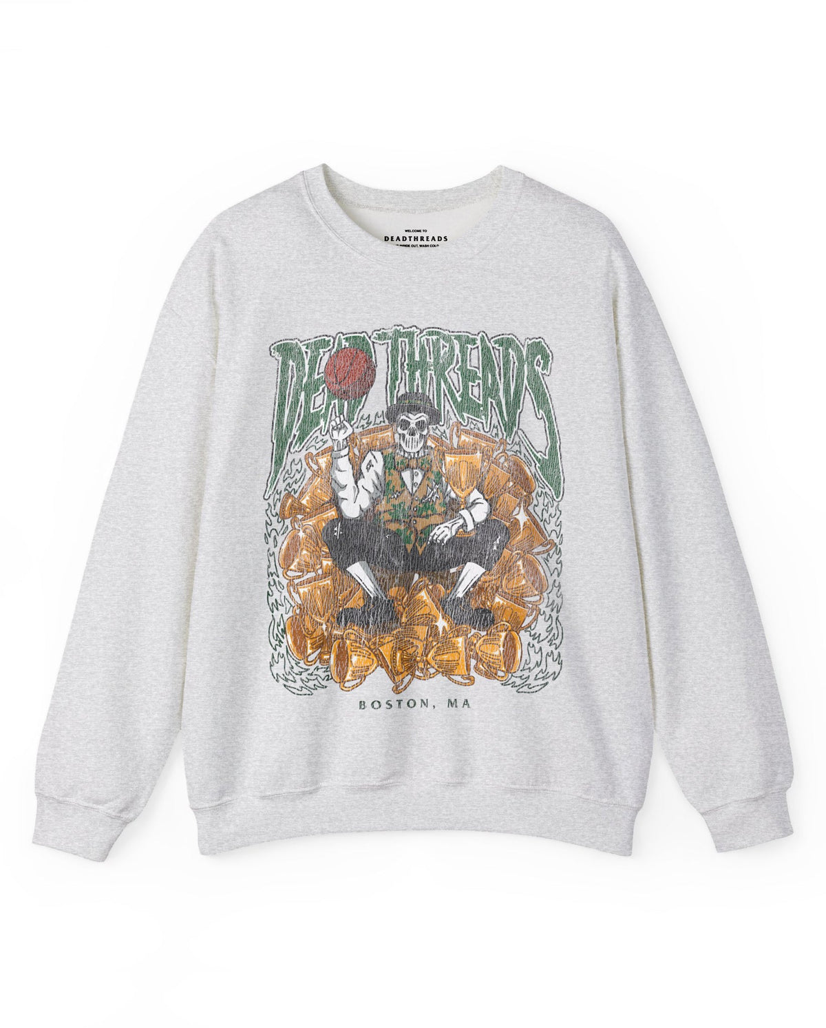 BOSTON BASKETBALL - CREWNECK SWEATSHIRT – Sweatshirt – Dead Threads Apparel