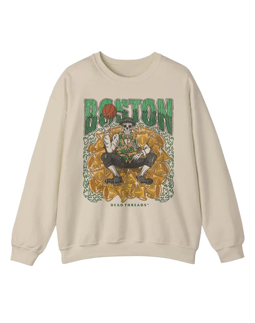 BOSTON BASKETBALL CREWNECK SWEATSHIRT – Sweatshirt – Dead Threads Apparel