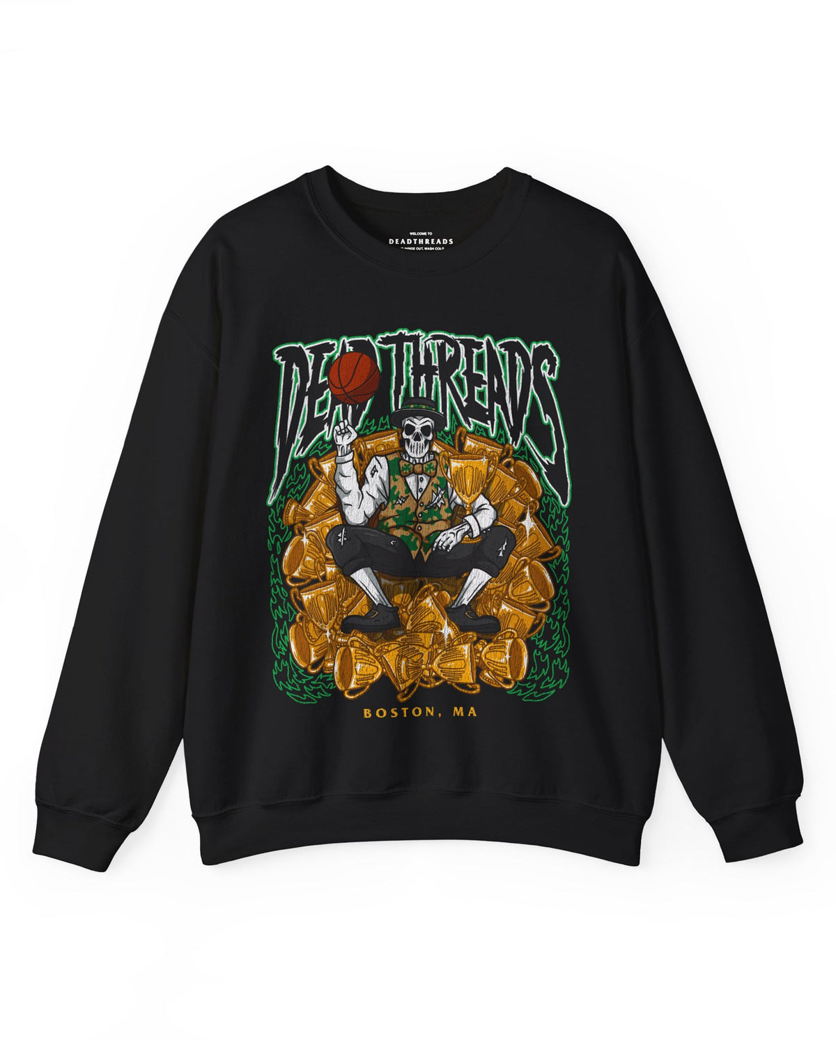 BOSTON BASKETBALL - CREWNECK SWEATSHIRT – Sweatshirt – Dead Threads Apparel