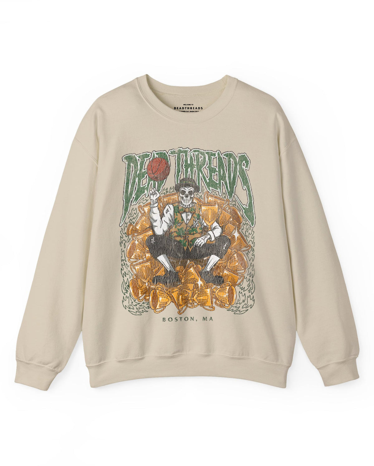 BOSTON BASKETBALL - CREWNECK SWEATSHIRT – Sweatshirt – Dead Threads Apparel