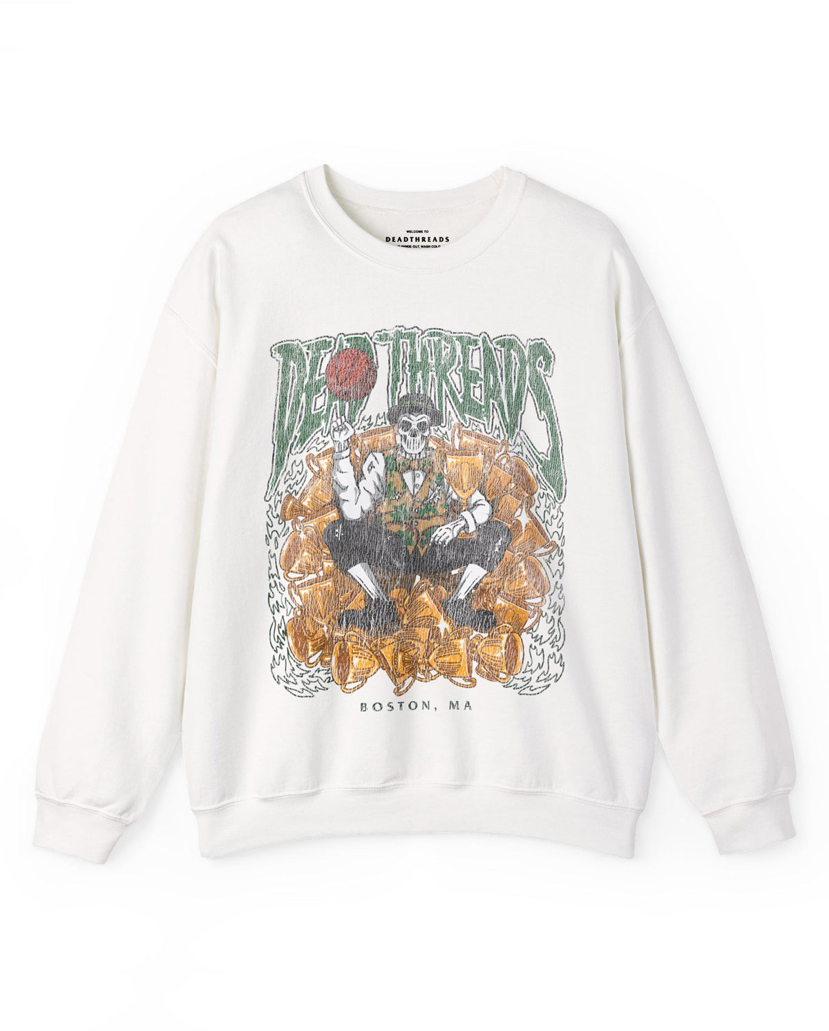 BOSTON BASKETBALL - CREWNECK SWEATSHIRT – Sweatshirt – Dead Threads Apparel