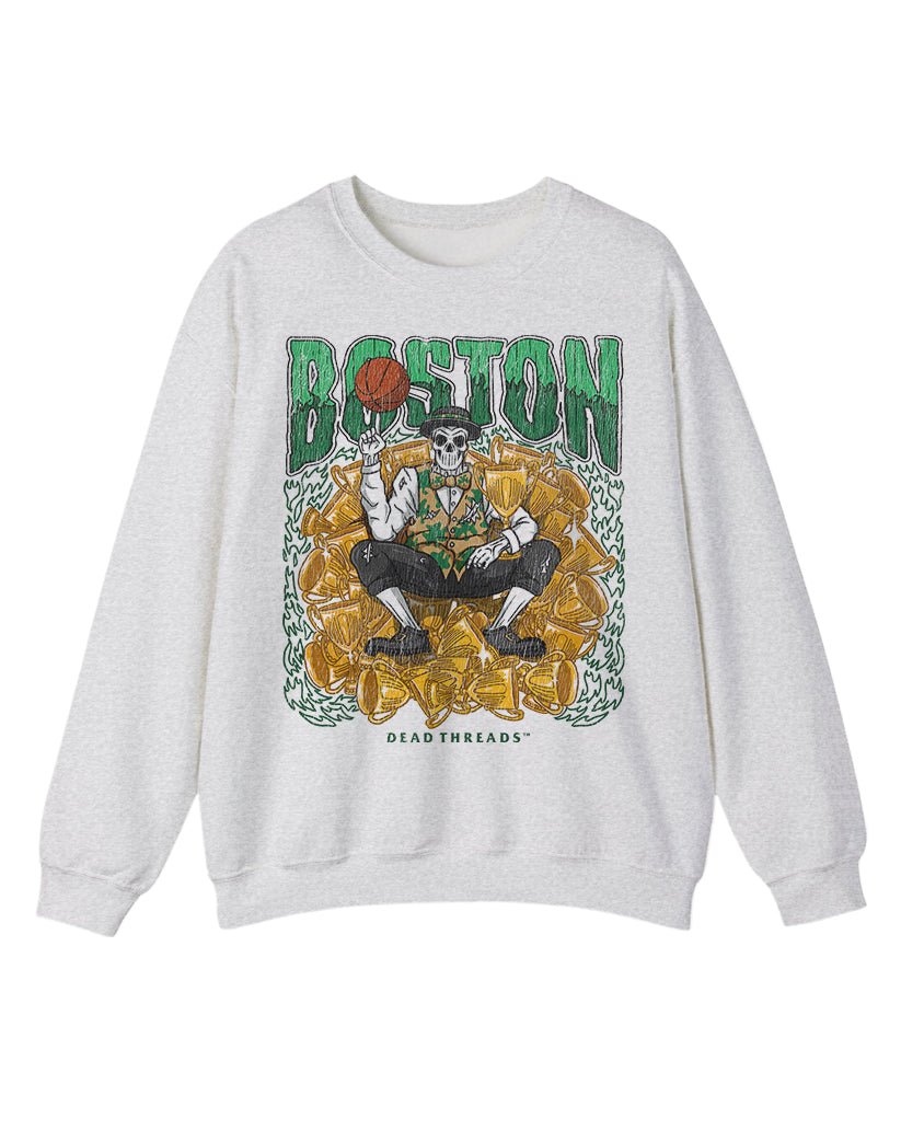 BOSTON BASKETBALL CREWNECK SWEATSHIRT – Sweatshirt – Dead Threads Apparel