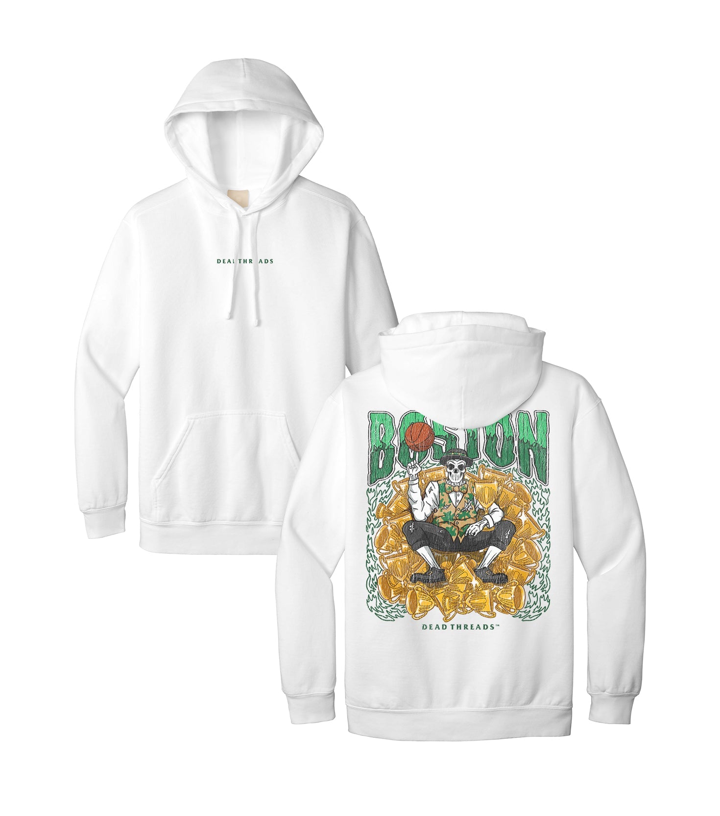 BOSTON BASKETBALL - “DT ESSENTIAL" HOODIE – Hoodie – Dead Threads Apparel