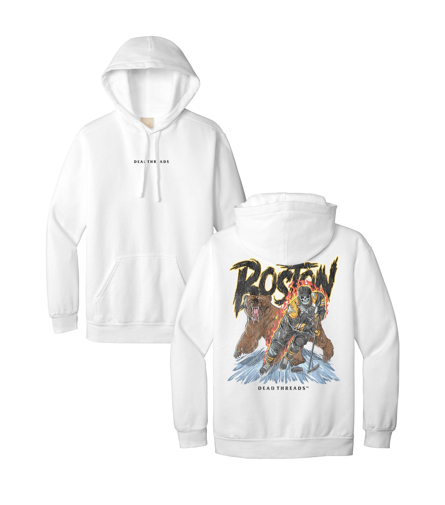 BOSTON HOCKEY - “DT ESSENTIAL" HOODIE – Hoodie – Dead Threads Apparel