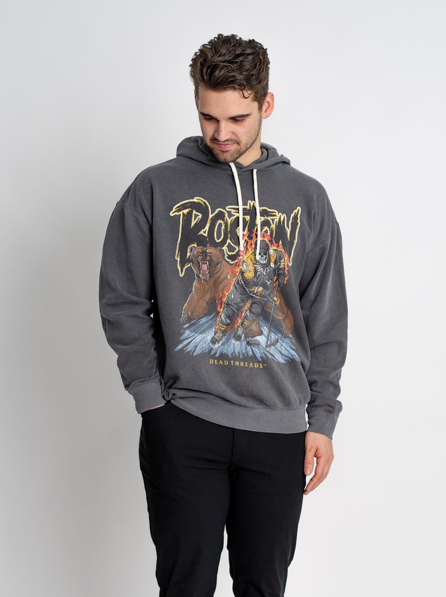BOSTON HOCKEY - LIGHTWEIGHT HOODIE – Lightweight – Dead Threads Apparel