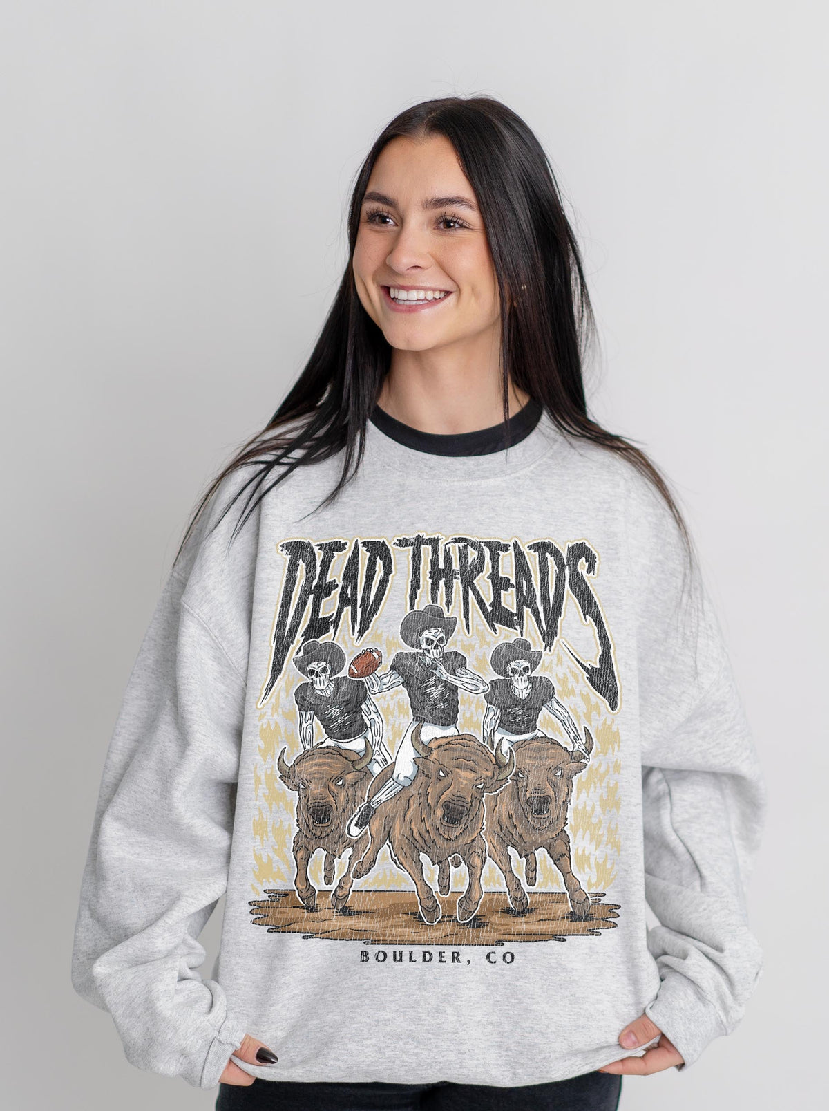 BOULDER FOOTBALL - CREWNECK SWEATSHIRT – Sweatshirt – Dead Threads Apparel