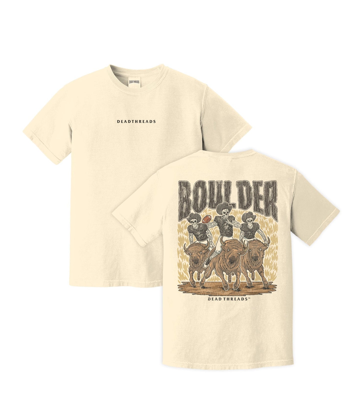 BOULDER FOOTBALL - “DT ESSENTIAL" PREMIUM T - SHIRT – T-Shirt – Dead Threads Apparel