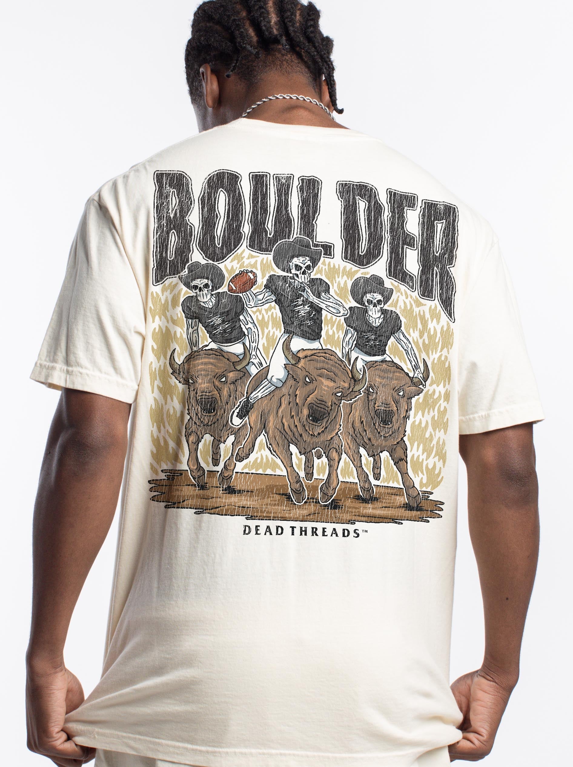 BOULDER FOOTBALL - “DT ESSENTIAL" PREMIUM T - SHIRT – T-Shirt – Dead Threads Apparel