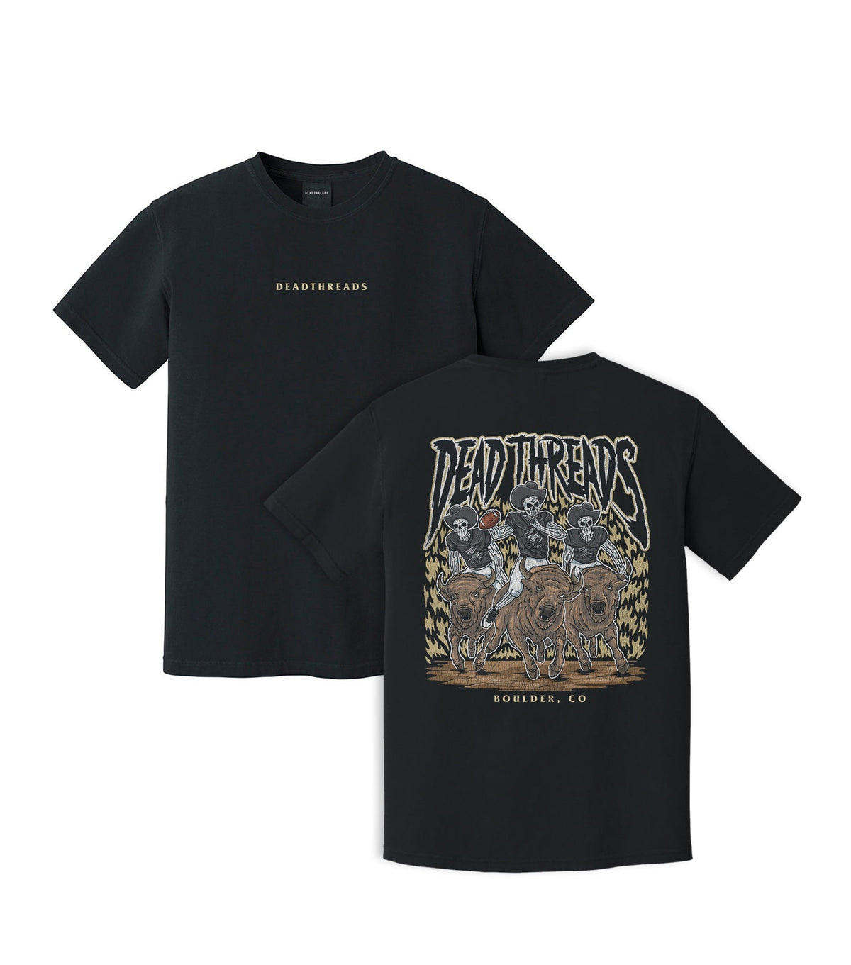 BOULDER FOOTBALL - “DT ESSENTIAL" PREMIUM T-SHIRT – T-Shirt – Dead Threads Apparel