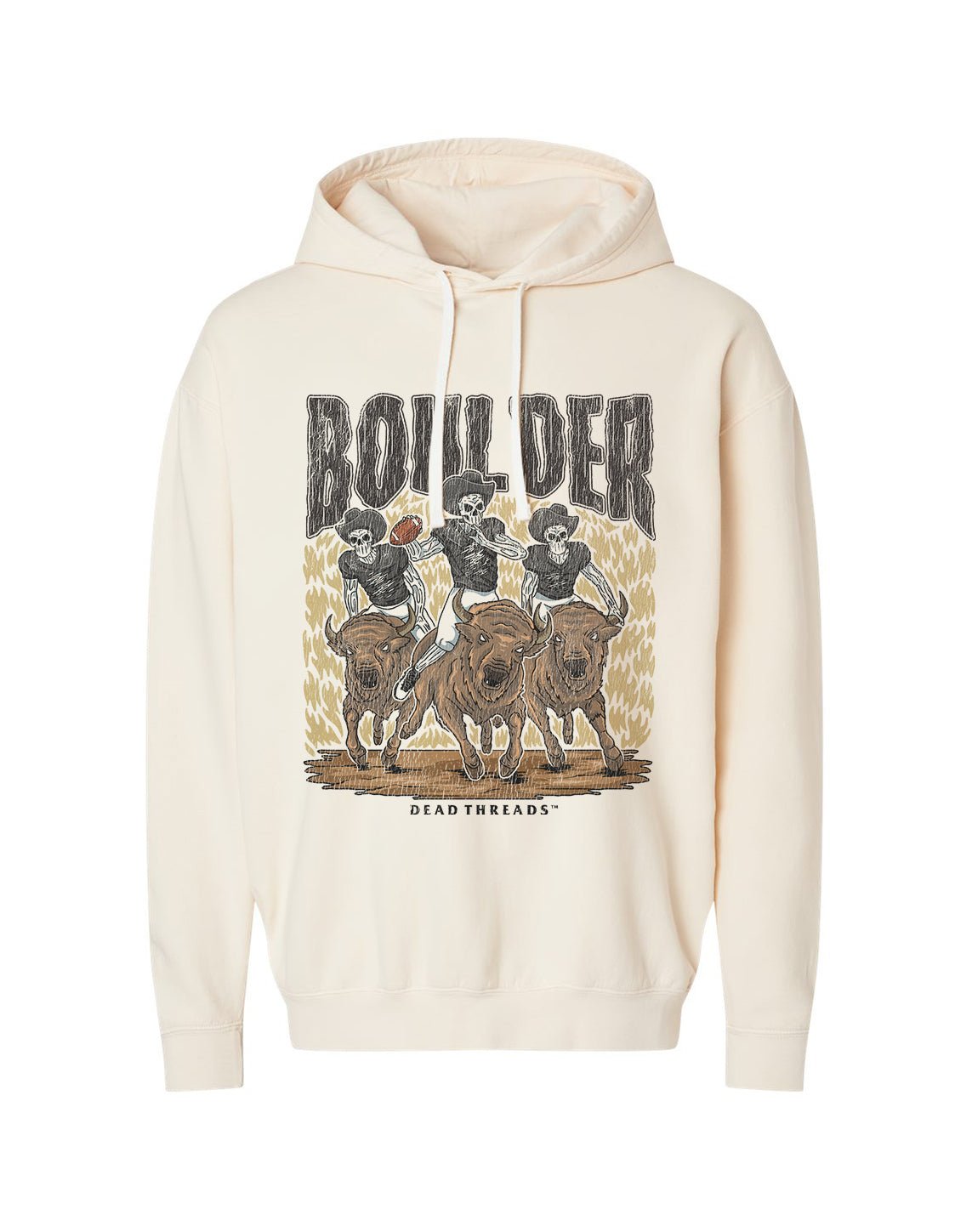 BOULDER FOOTBALL - LIGHTWEIGHT HOODIE – Lightweight – Dead Threads Apparel