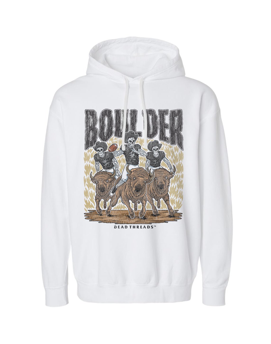 BOULDER FOOTBALL - LIGHTWEIGHT HOODIE – Lightweight – Dead Threads Apparel