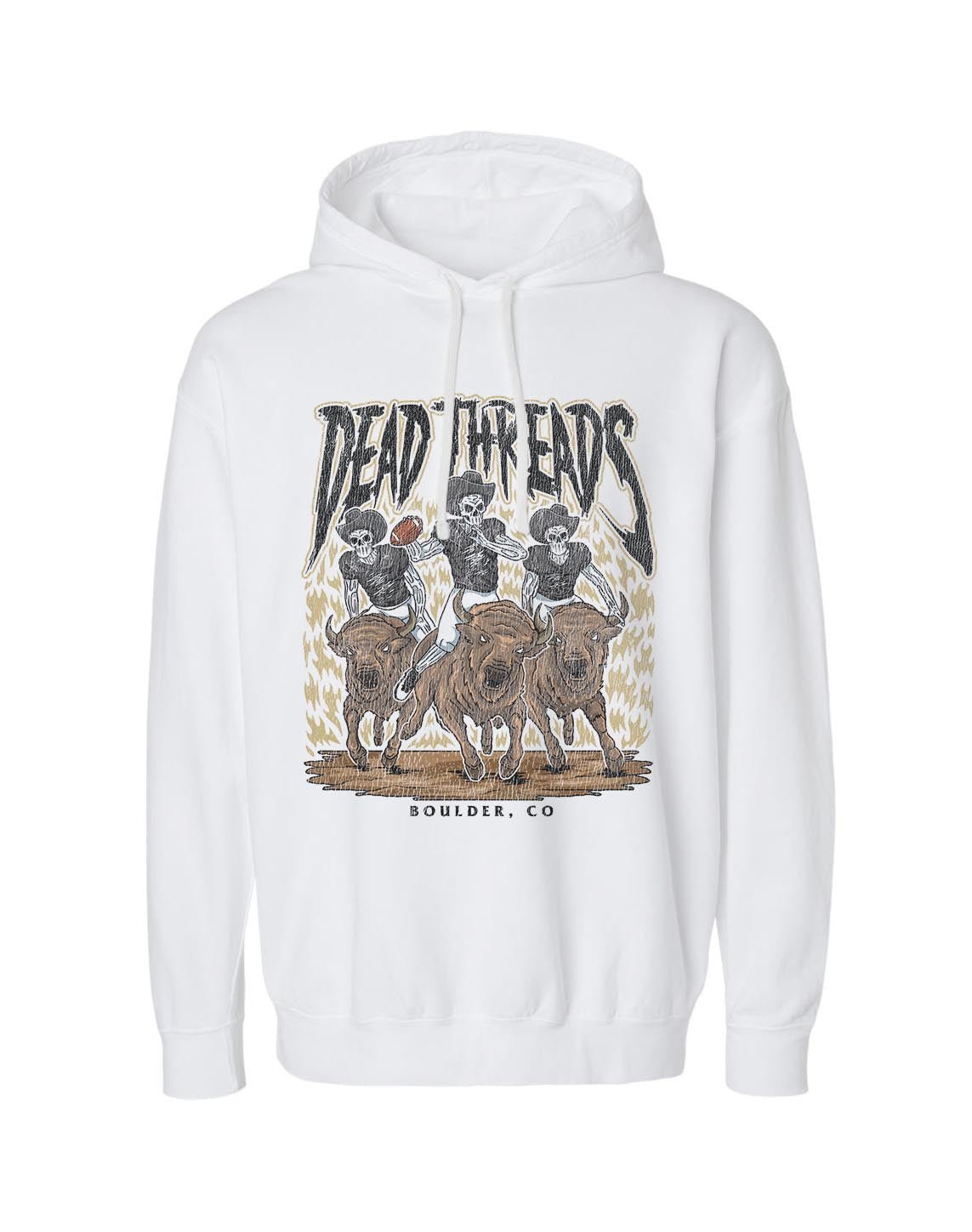 BOULDER FOOTBALL - LIGHTWEIGHT HOODIE – Lightweight – Dead Threads Apparel
