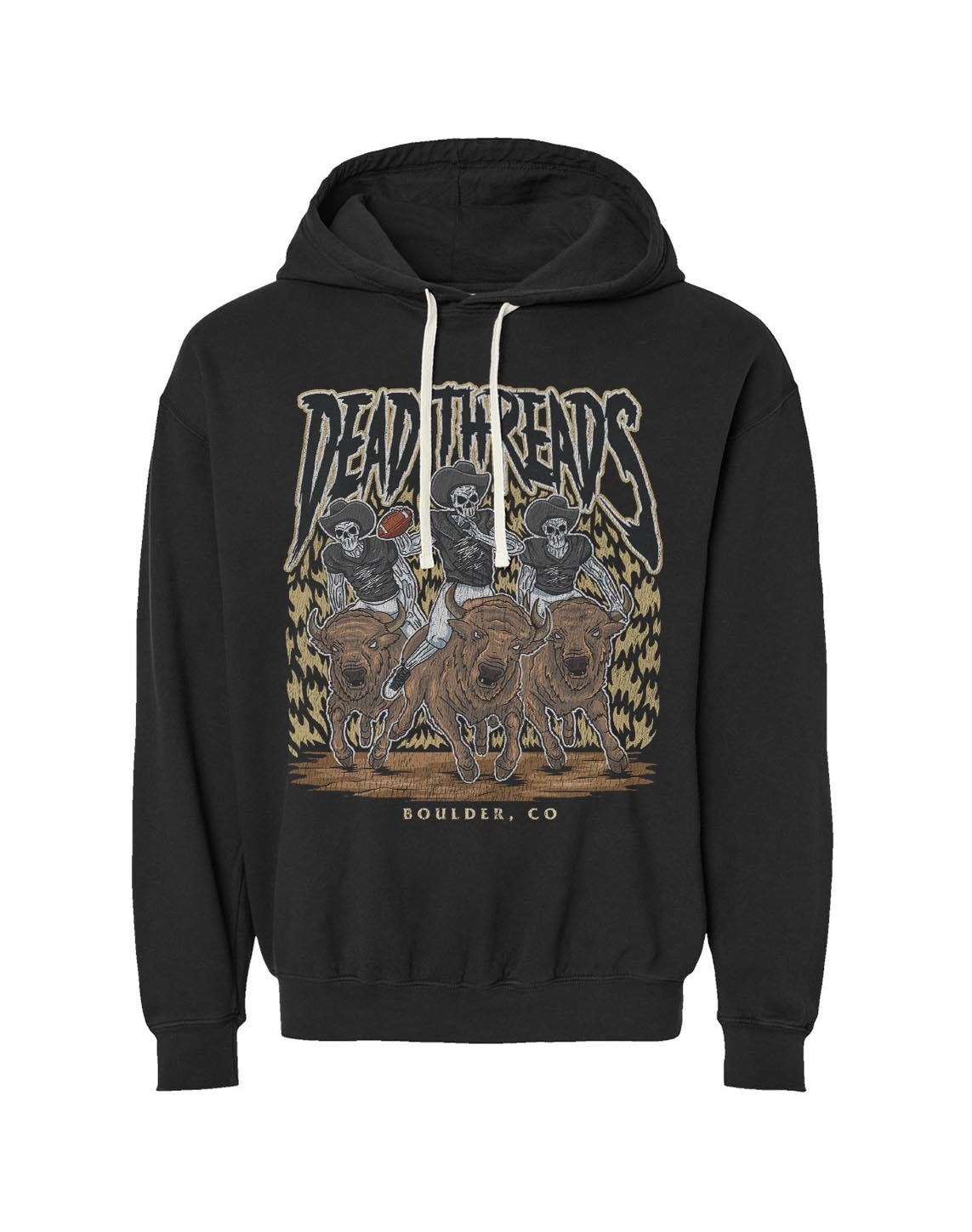 BOULDER FOOTBALL - LIGHTWEIGHT HOODIE – Lightweight – Dead Threads Apparel