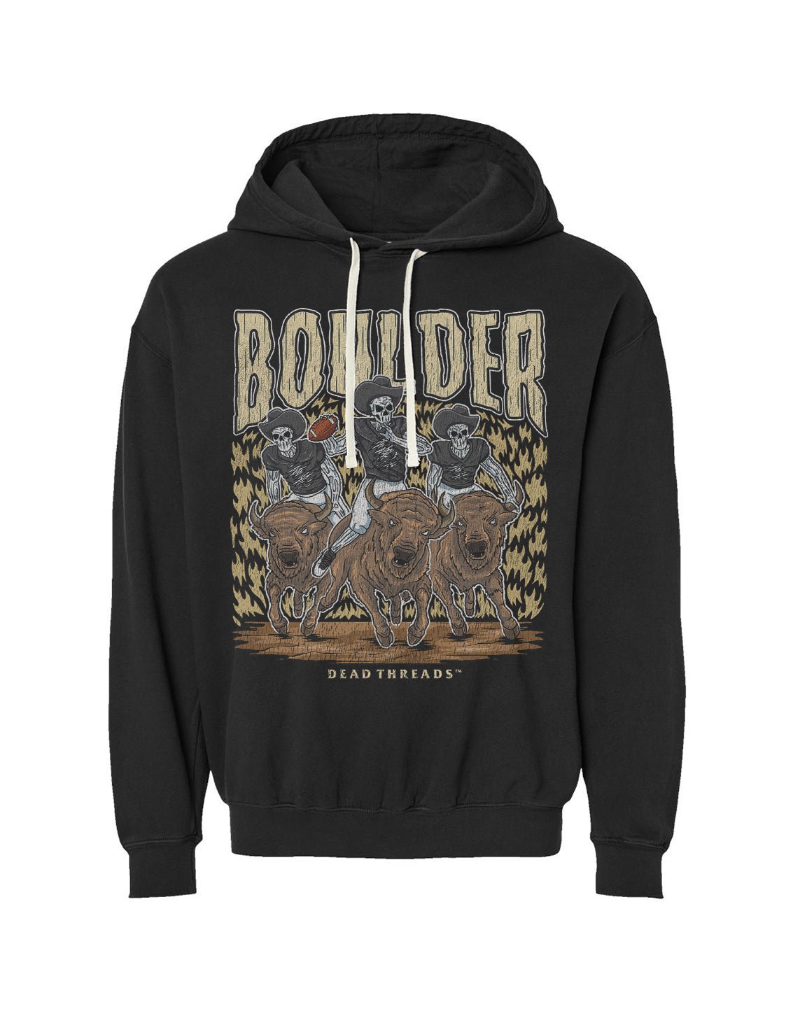 BOULDER FOOTBALL - LIGHTWEIGHT HOODIE – Lightweight – Dead Threads Apparel