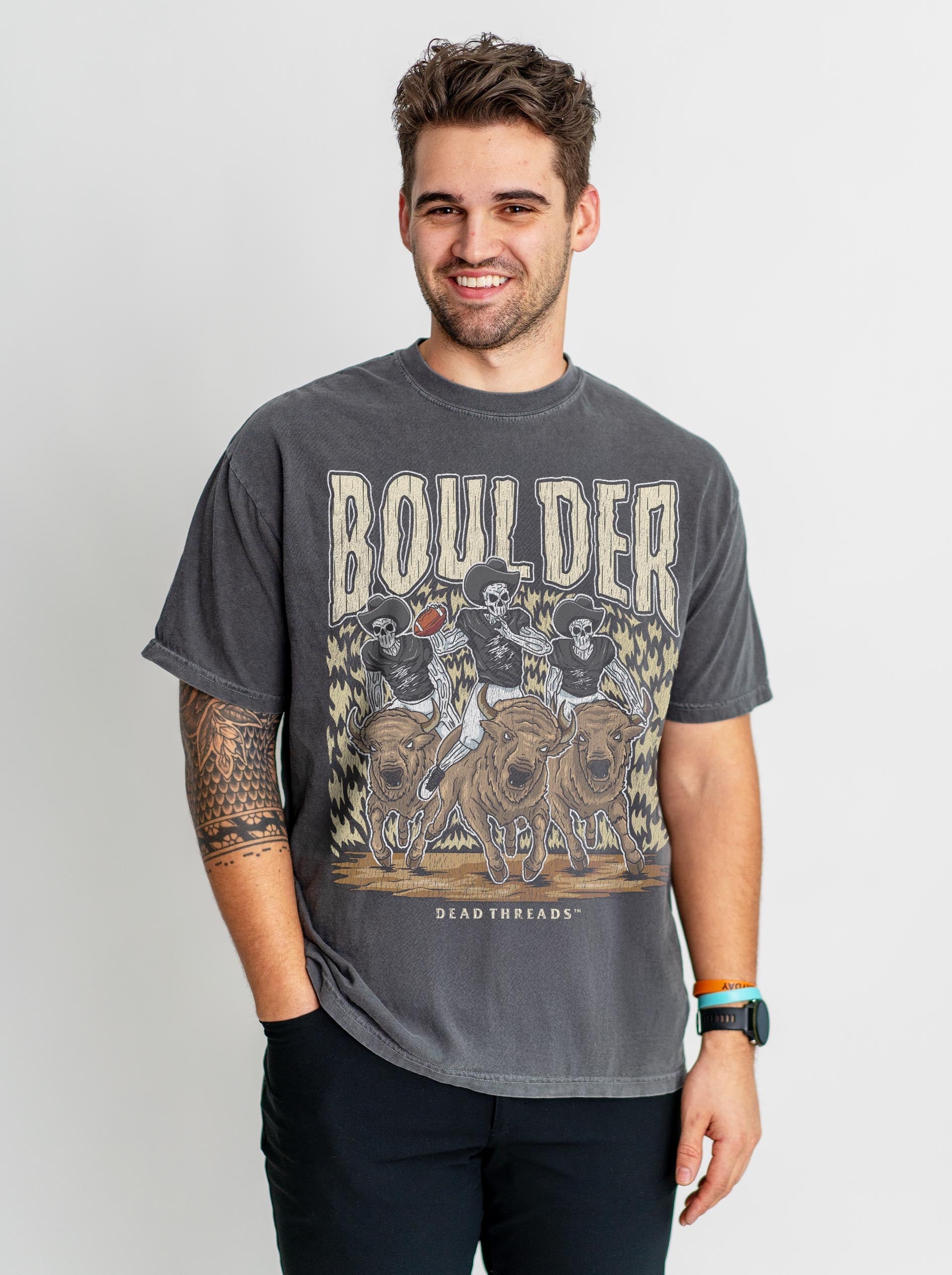 BOULDER FOOTBALL – T-Shirt – Dead Threads Apparel