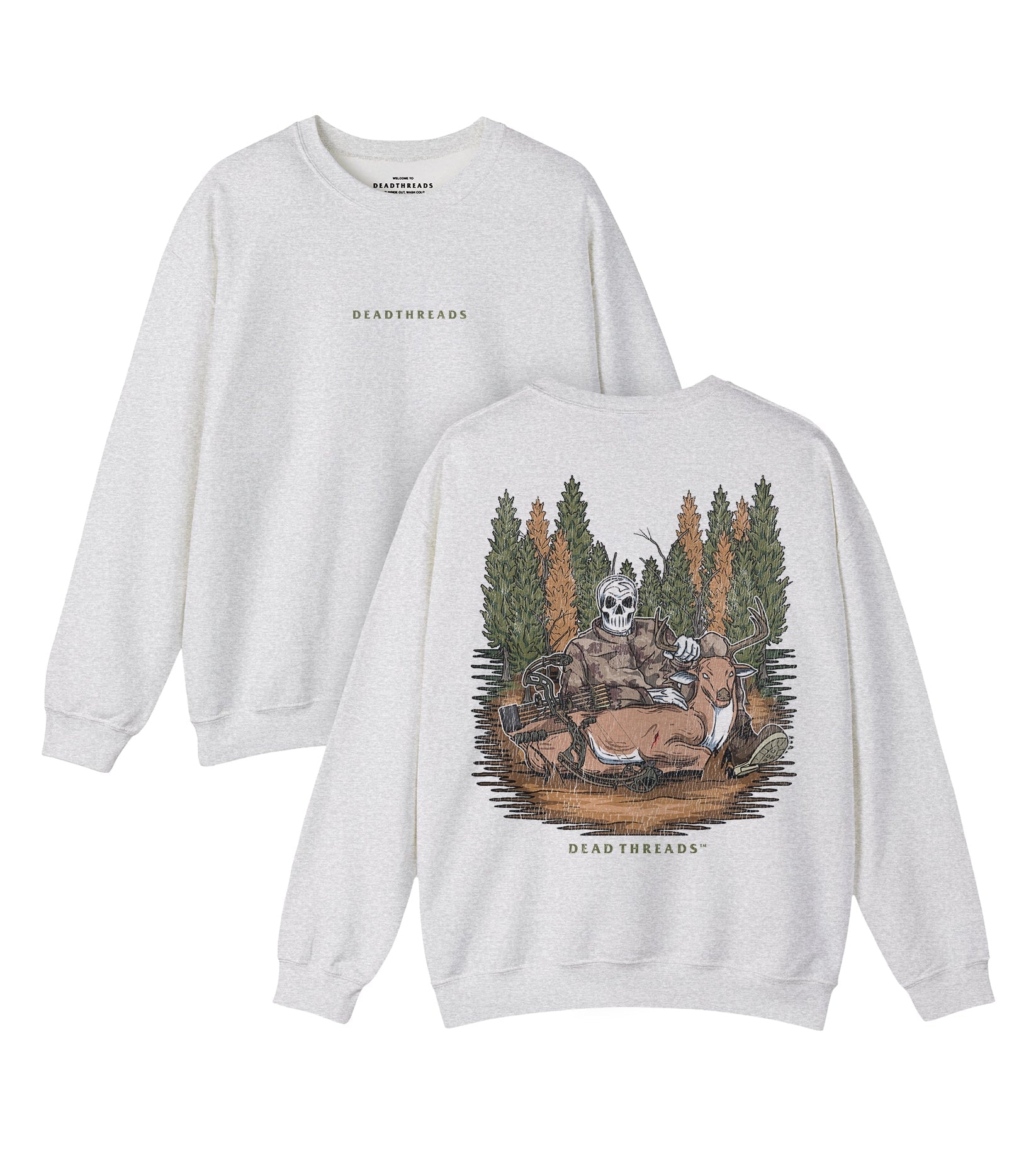 BOW HUNTING - “DT ESSENTIAL" CREWNECK SWEATSHIRT – Sweatshirt – Dead Threads Apparel