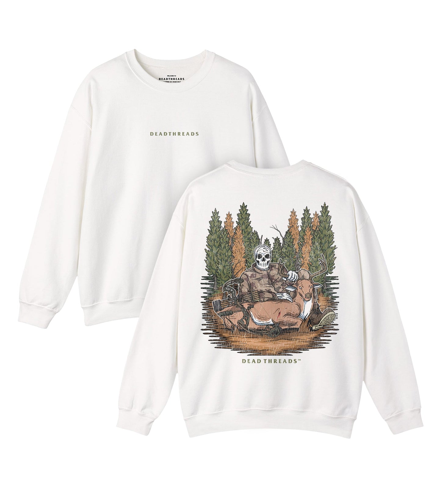 BOW HUNTING - “DT ESSENTIAL" CREWNECK SWEATSHIRT – Sweatshirt – Dead Threads Apparel