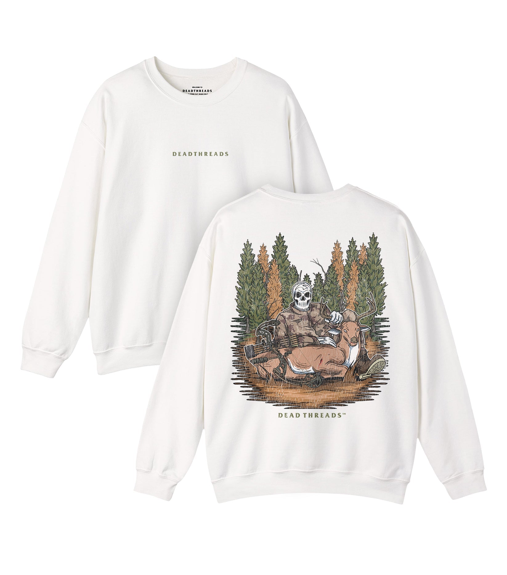 BOW HUNTING - “DT ESSENTIAL" CREWNECK SWEATSHIRT – Sweatshirt – Dead Threads Apparel