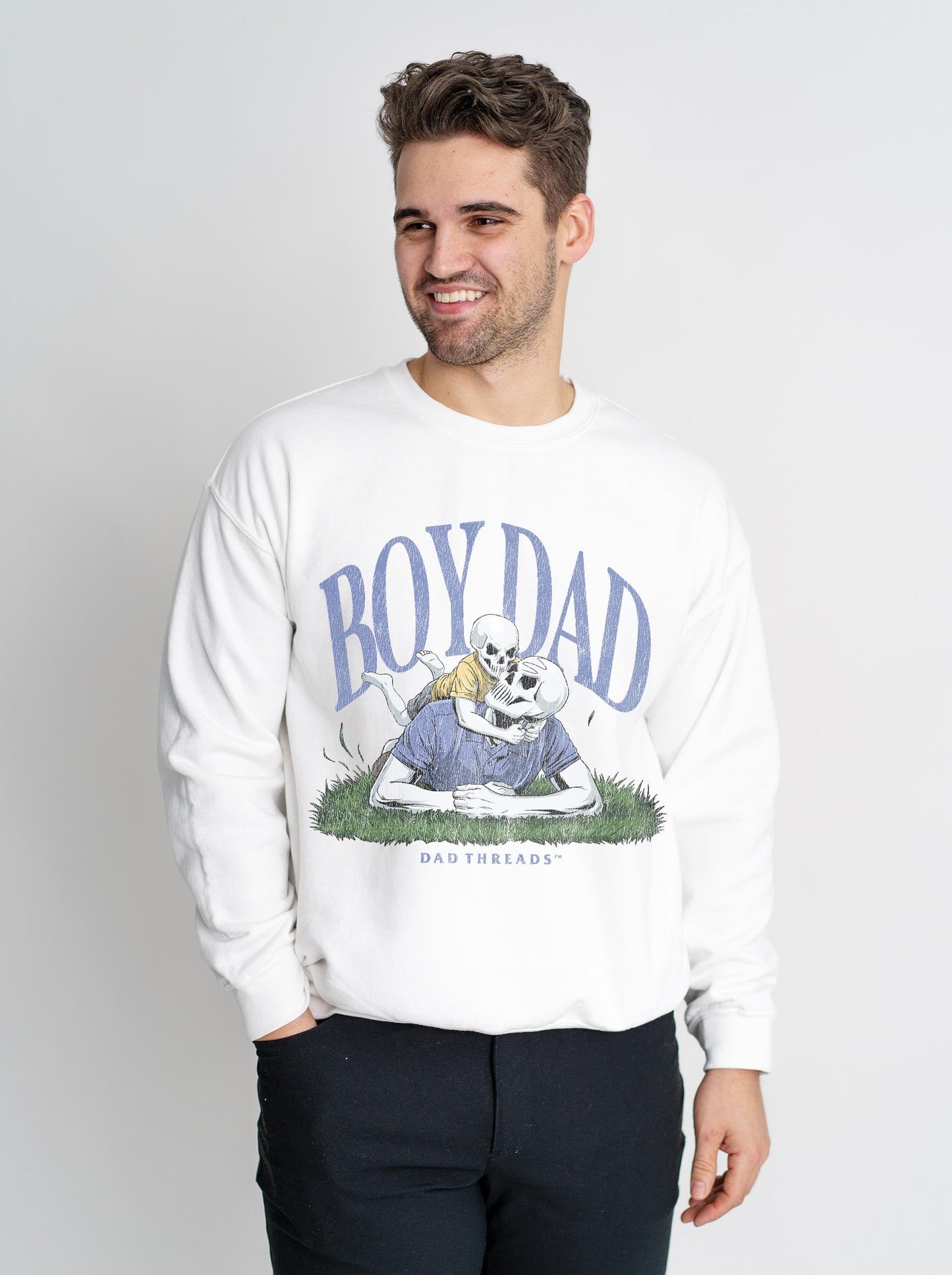 BOY DAD v1 (SOLO PROJECT) - CREWNECK SWEATSHIRT – Sweatshirt – Dead Threads Apparel