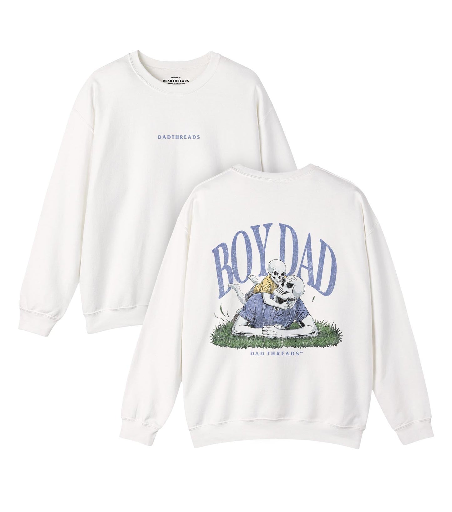 BOY DAD V1 (SOLO PROJECT) - “DT ESSENTIAL" CREWNECK SWEATSHIRT – Sweatshirt – Dead Threads Apparel