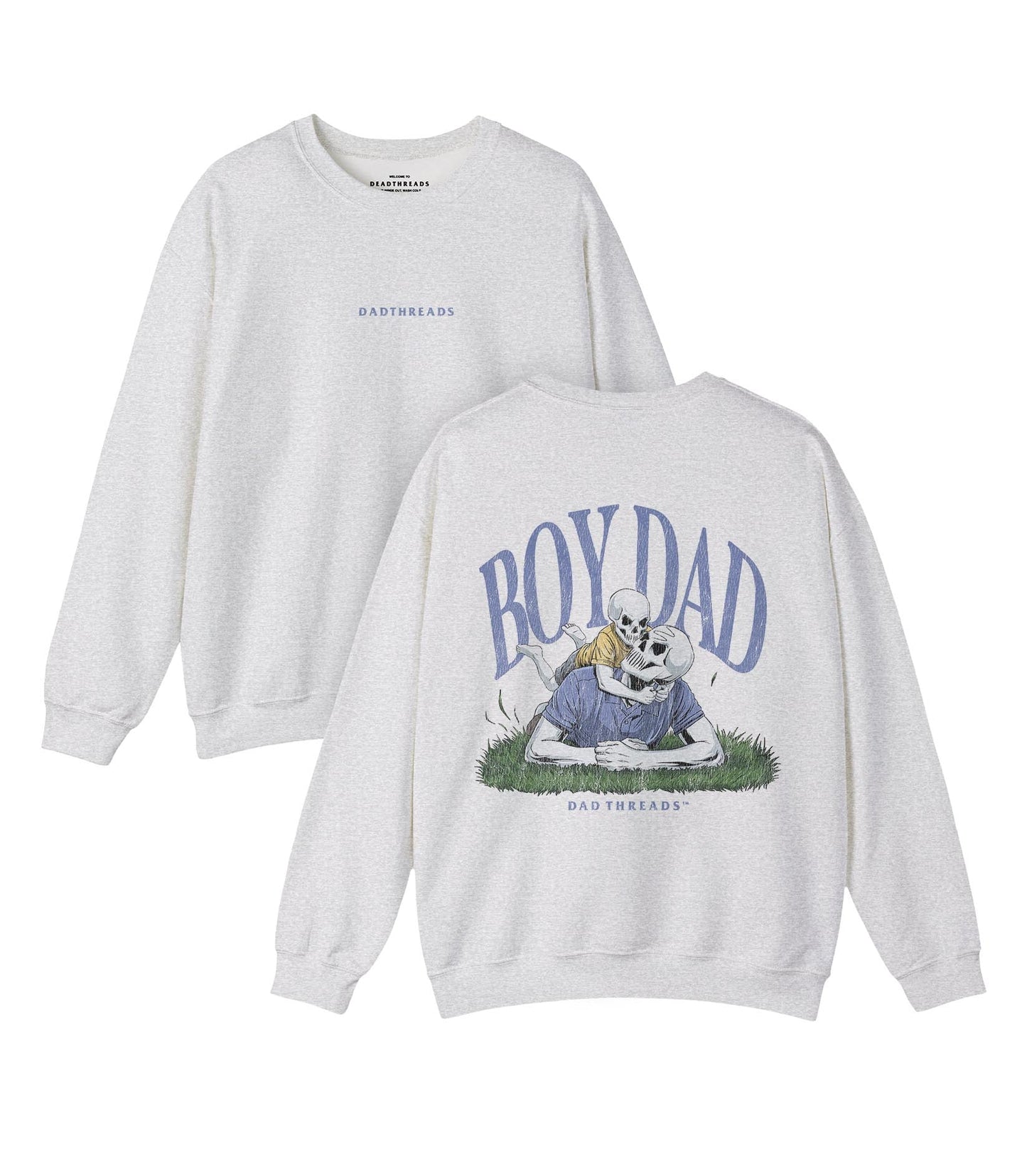 BOY DAD V1 (SOLO PROJECT) - “DT ESSENTIAL" CREWNECK SWEATSHIRT – Sweatshirt – Dead Threads Apparel