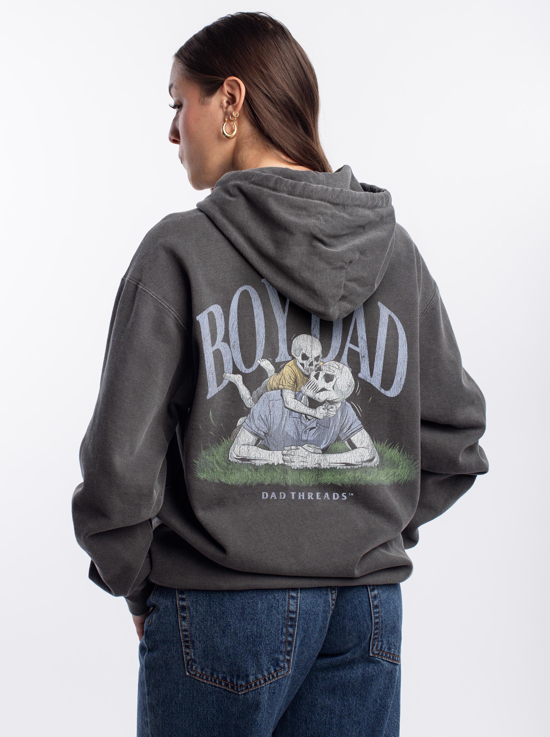 BOY DAD V1 (SOLO PROJECT) - “DT ESSENTIAL" HOODIE – Hoodie – Dead Threads Apparel