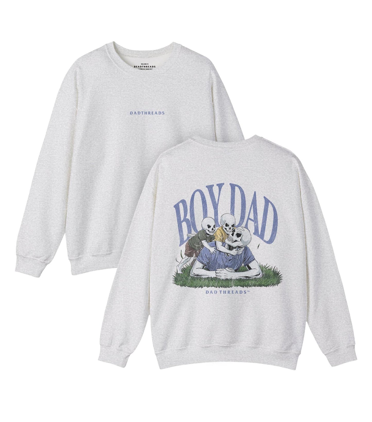 BOY DAD v2 - “DT ESSENTIAL" CREWNECK SWEATSHIRT – Sweatshirt – Dead Threads Apparel