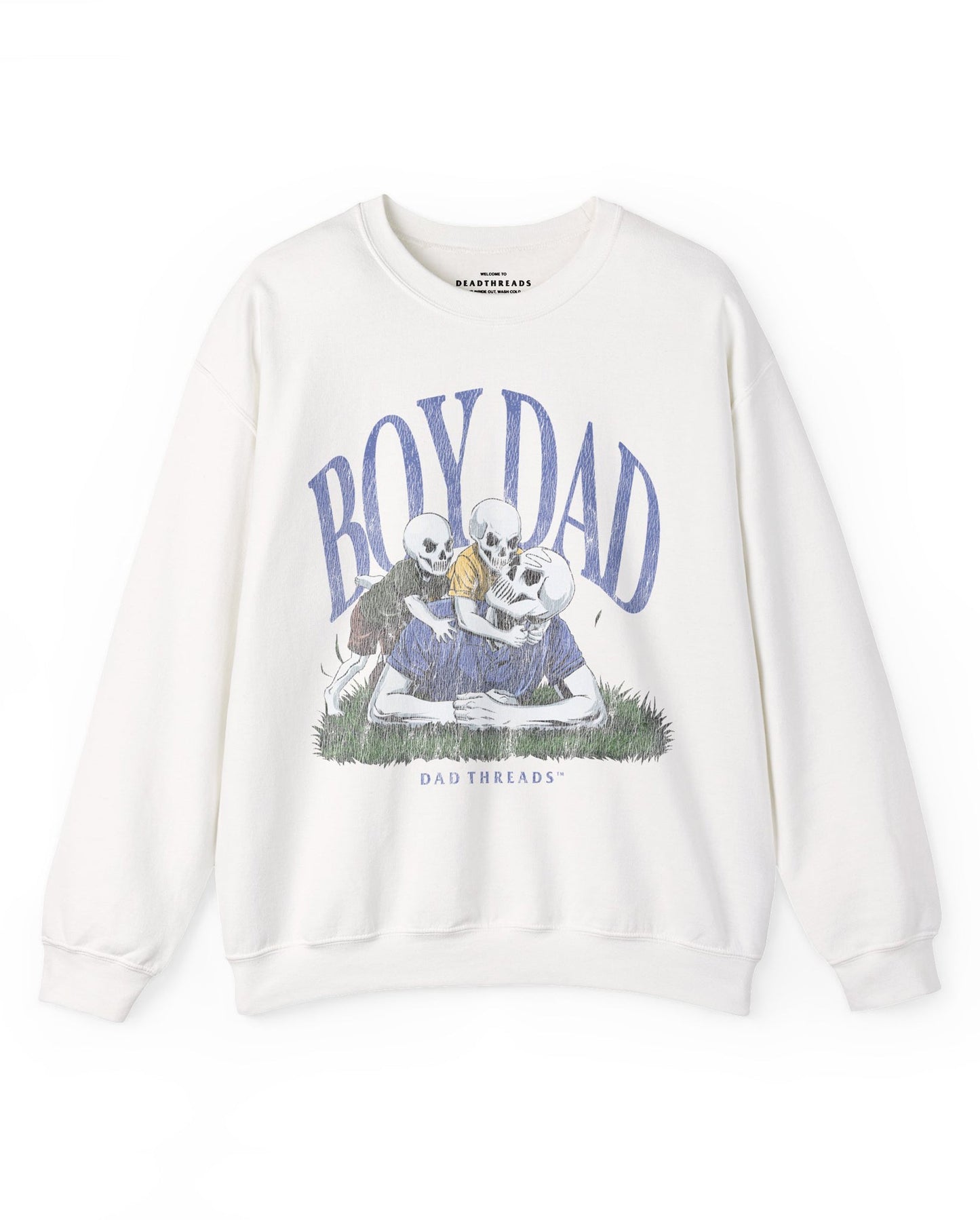 BOY DAD v2 (DYNAMIC DUO) - CREWNECK SWEATSHIRT – Sweatshirt – Dead Threads Apparel