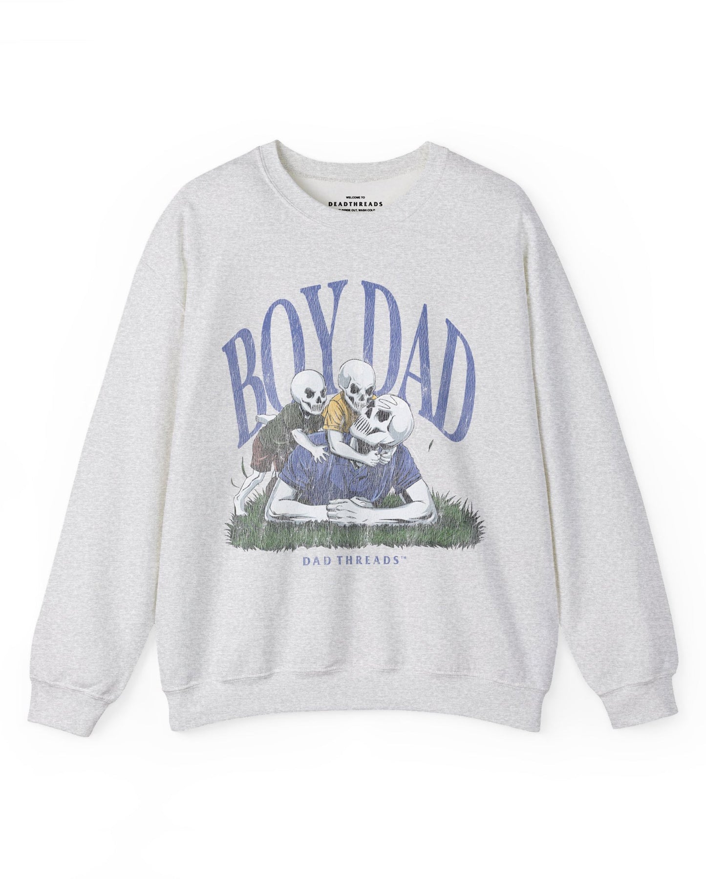 BOY DAD v2 (DYNAMIC DUO) - CREWNECK SWEATSHIRT – Sweatshirt – Dead Threads Apparel