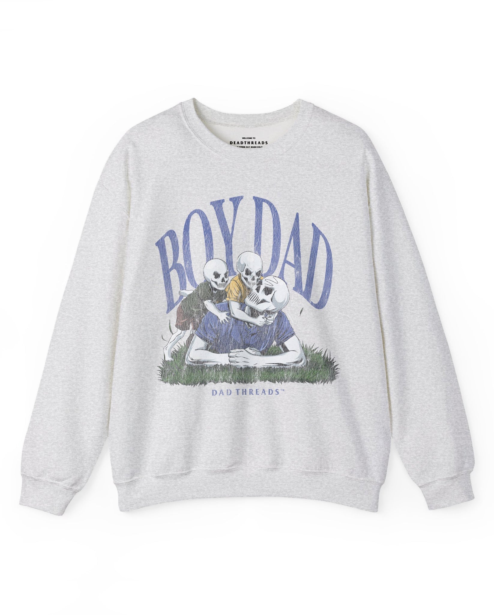 BOY DAD v2 (DYNAMIC DUO) - CREWNECK SWEATSHIRT – Sweatshirt – Dead Threads Apparel